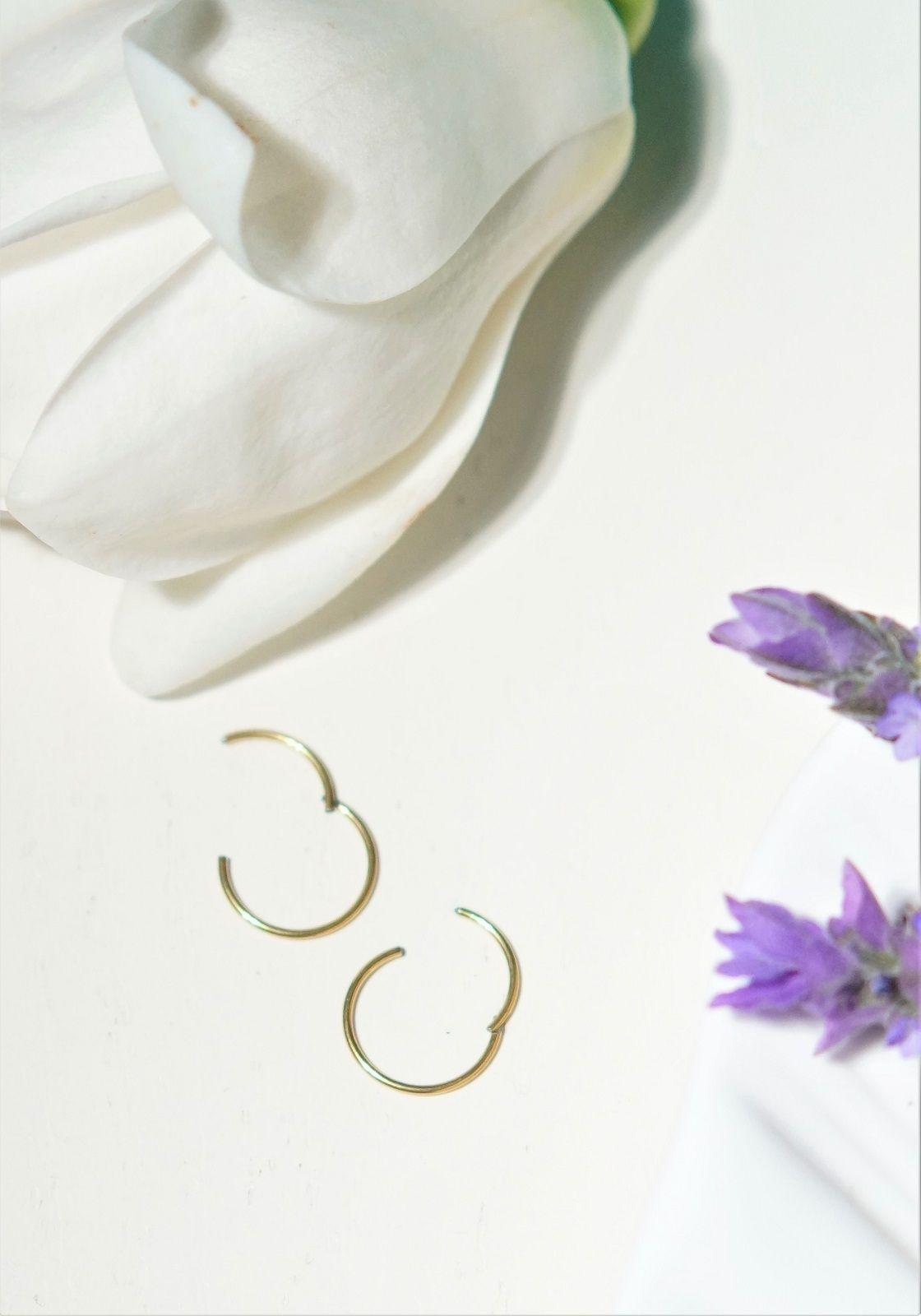 Argollas Clicker 8mm 20g Acero Quirurgico Chapadas En Oro 18k-3