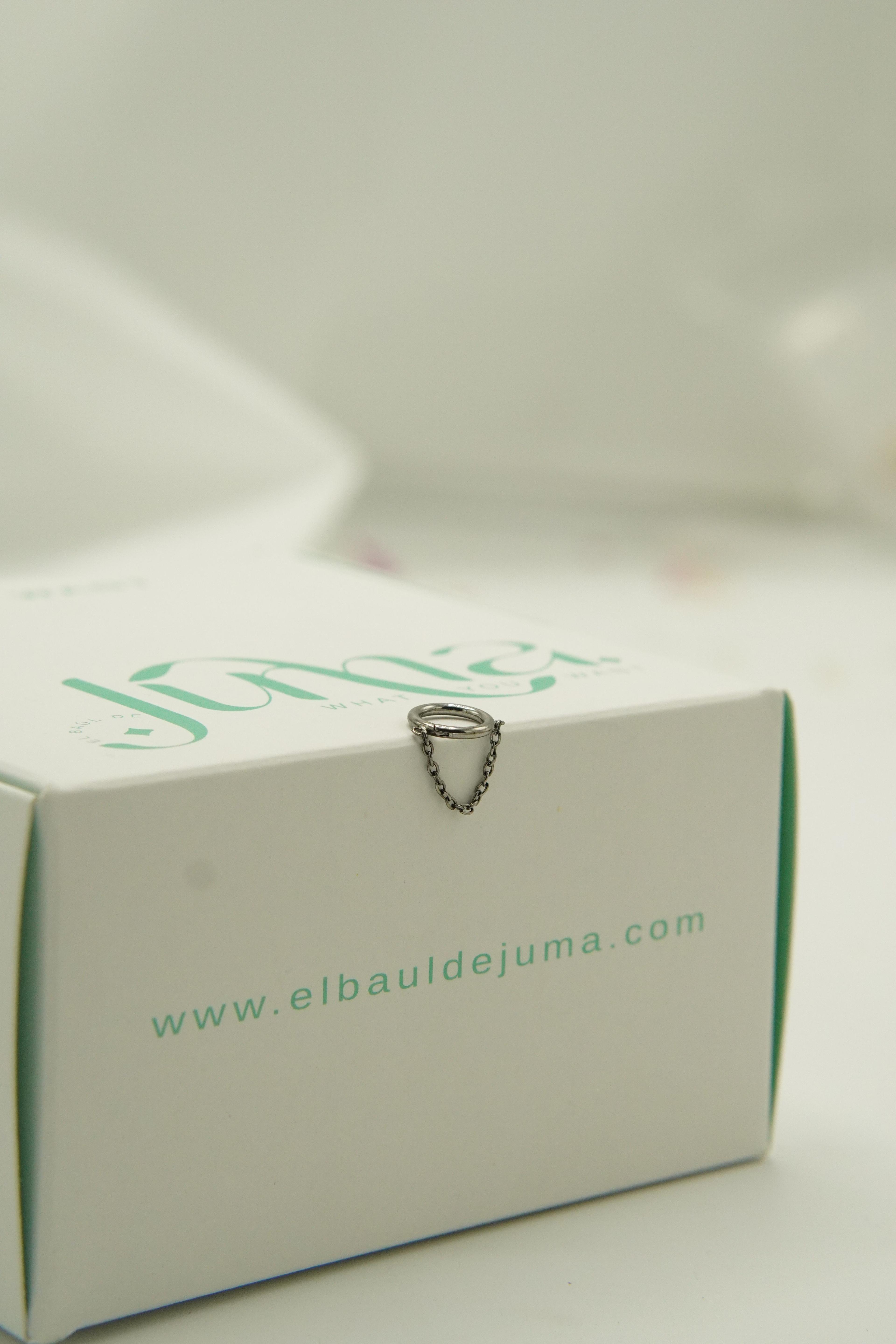 Piercing Septum Cadena 16g Astm F136 Titanio -2