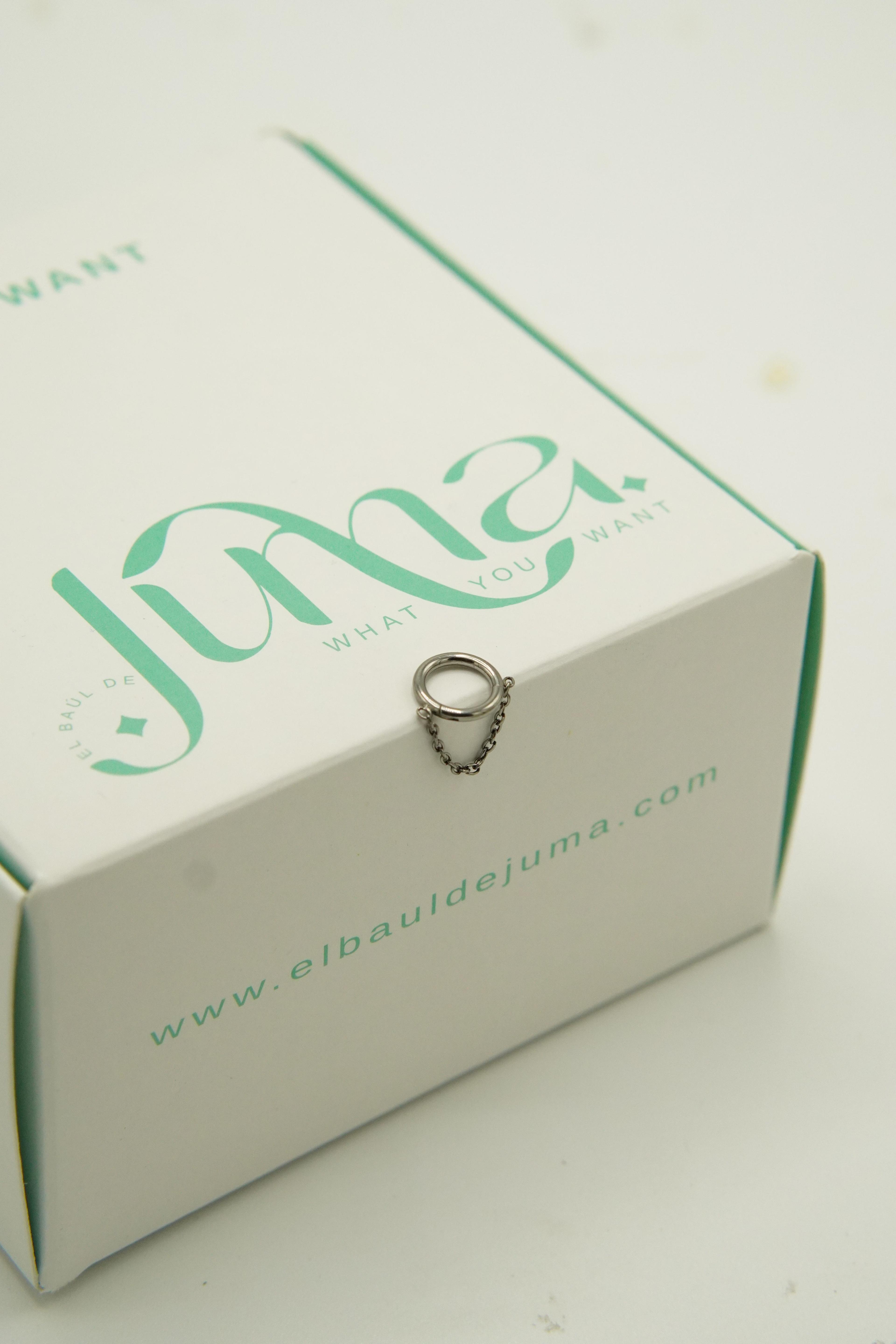 Piercing Septum Cadena 16g Astm F136 Titanio -4