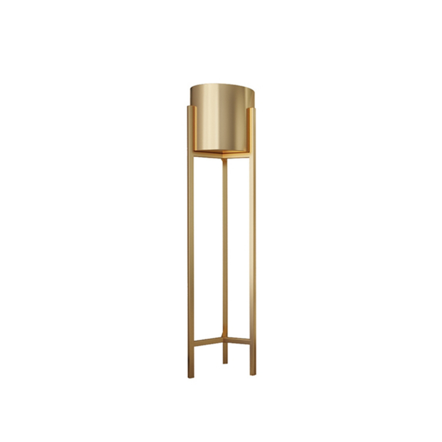 Macetero Elite Dorado con pedestal gold-0