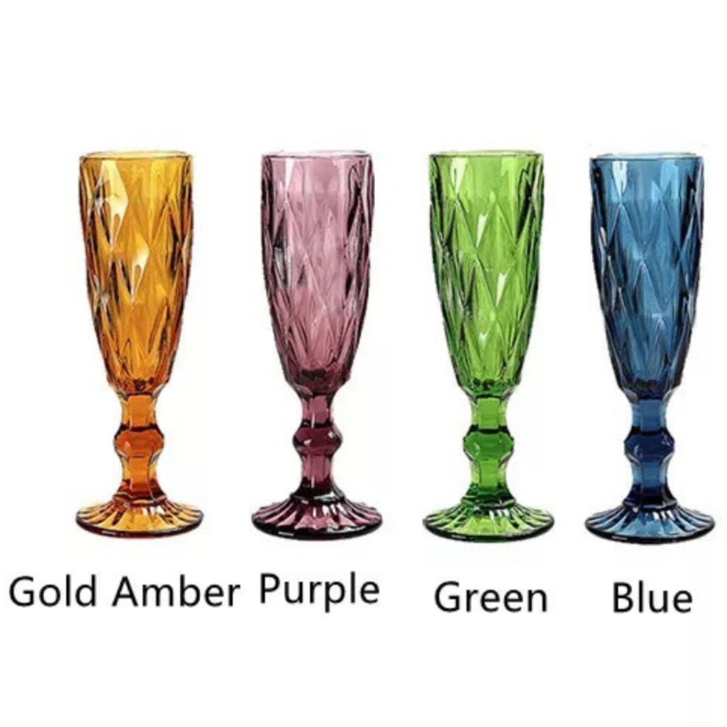 Set Rombo de 4 copas Champagne-1