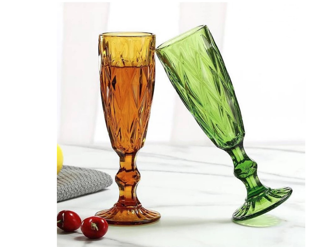 Set Rombo de 4 copas Champagne-3