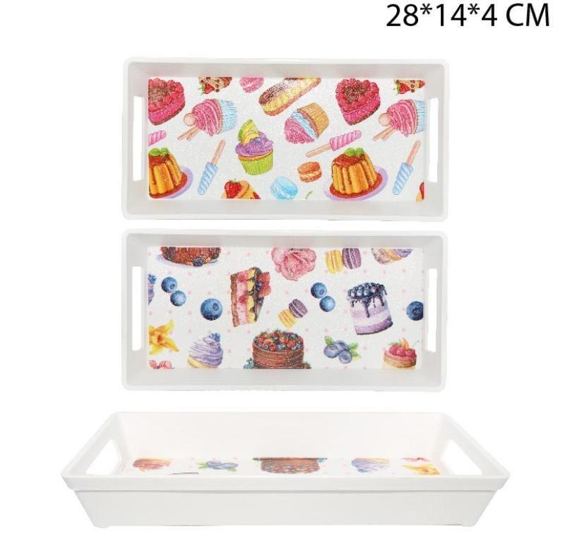 PACK 2UNIDADES BANDEJA 28X14X4 CM CUMPLEAÑOS RECTANGULAR-1