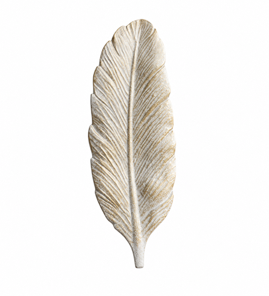 PACK 2 BANDEJA   PLUMA  DORADA  Medidas 40 x 14 x 2 cm-0