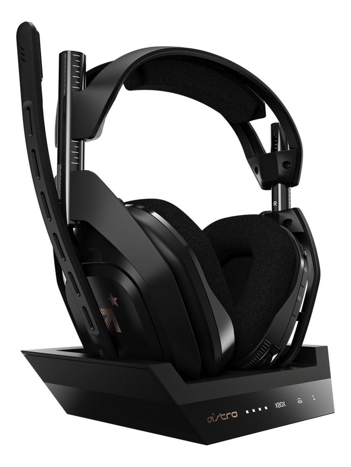 Auriculares Gamer Logitech Astro A50 Negro Y Gold/ Xbox Win-0