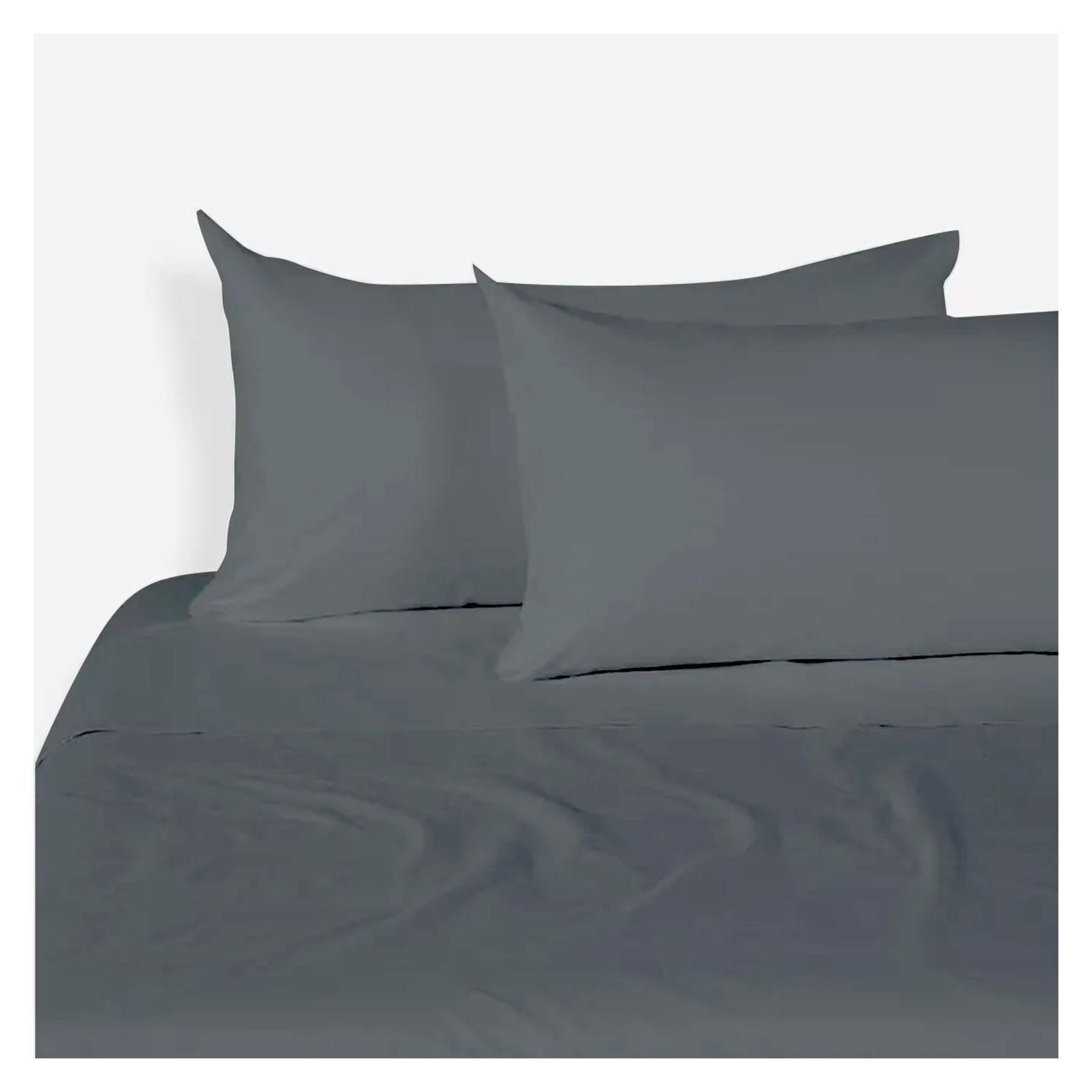 Sábanas 3000 Hilos 2.0 plazas Diseño Americano Gris-0