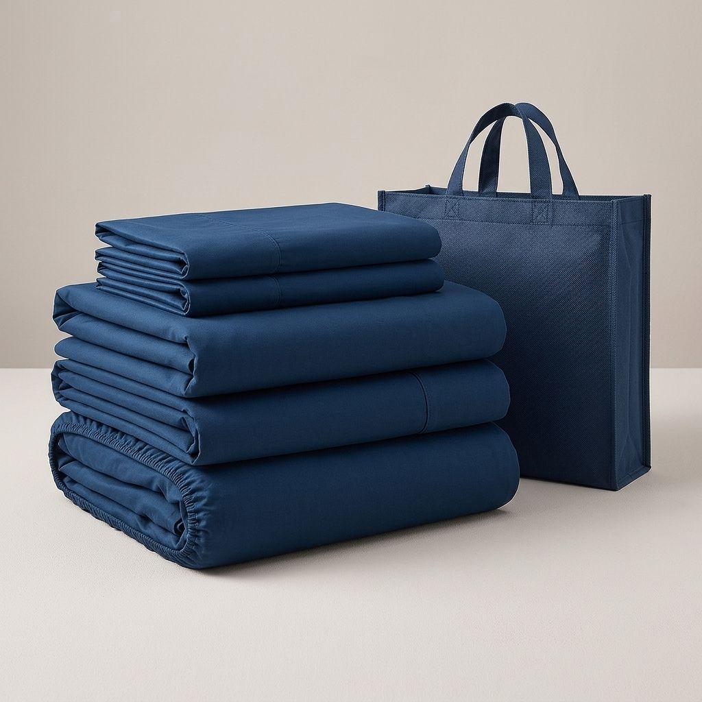 SABANAS 800 HILOS SIGNATURE AZUL OSCURO 2 PLAZAS 794-6