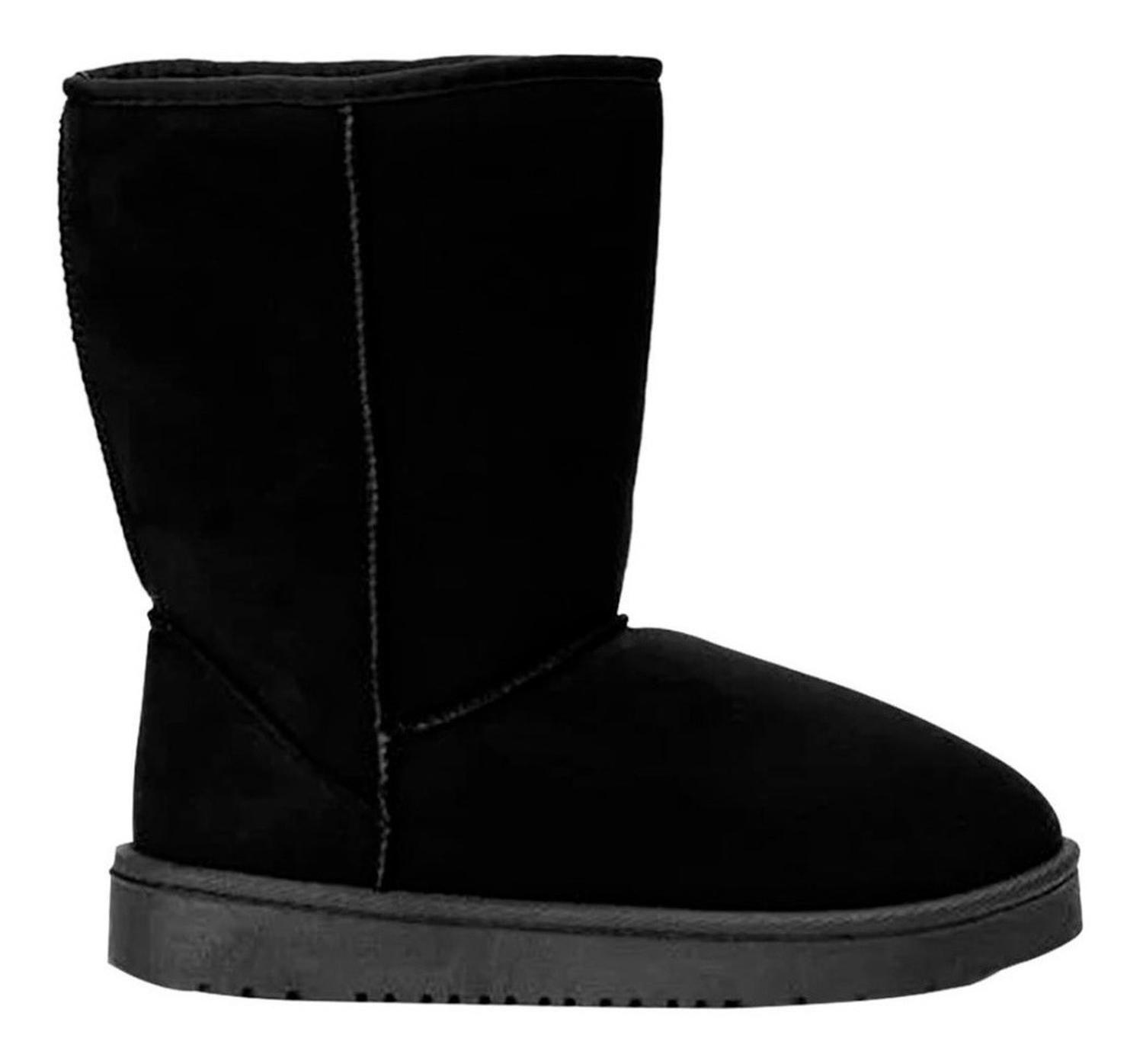 Botin Mujer Invierno Chiporro Abrigadores Negro - 7184-0