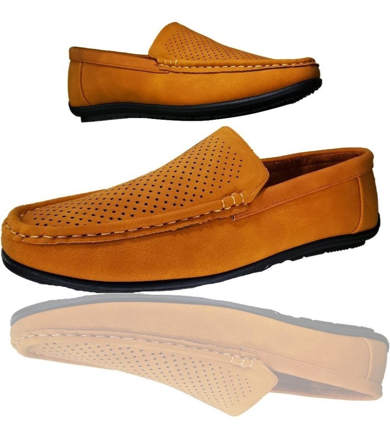 Mocasines Casual Camel Hombre 602-0