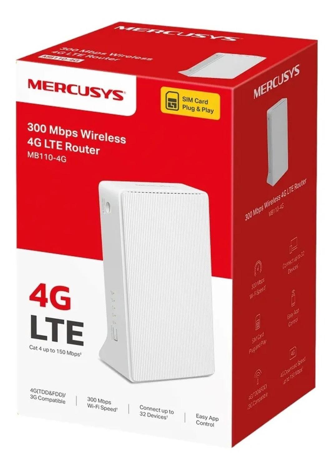 Router 4g Wi-fi Mercusys Mb110 Internet En Cualquier Lugar-1