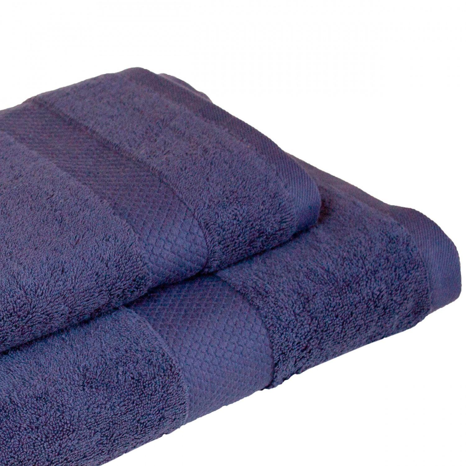 Set de Toallas Calidad Premium 100% Algodón 1070 Gr Azul-1