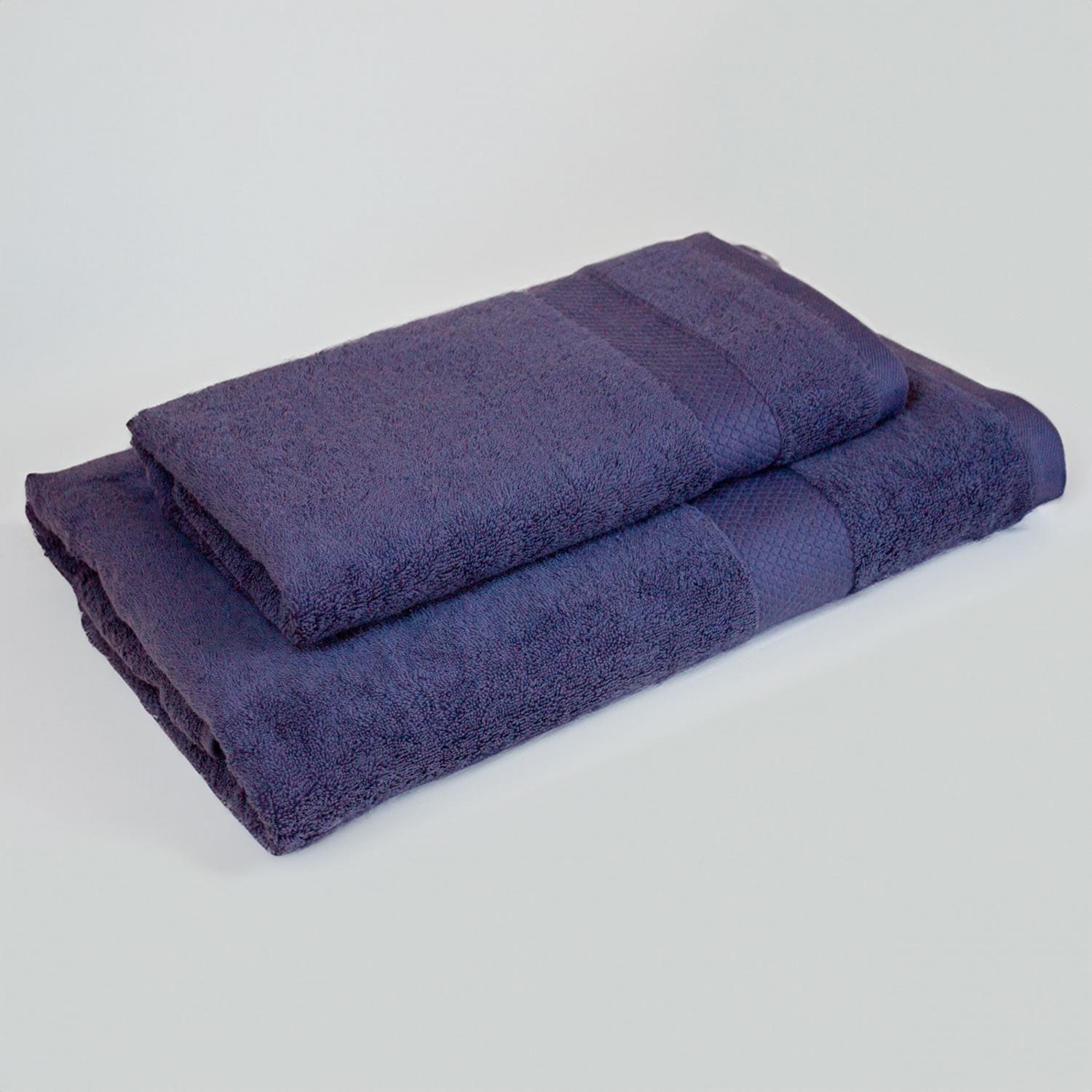 Set de Toallas Calidad Premium 100% Algodón 1070 Gr Azul-3