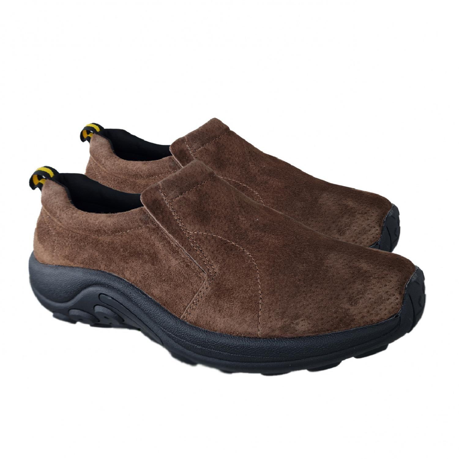 Zapatos De Hombre De Cuero Gamuzado Marron Casual 2157-2