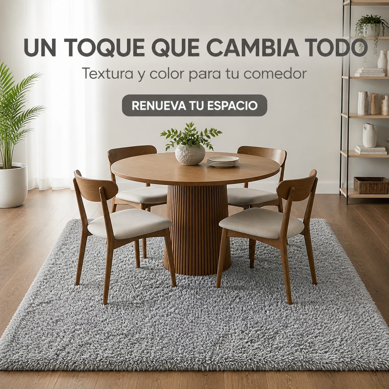 Alfombra Shaggy Peluda Armonia 180x200 cm Rectangular 026-2
