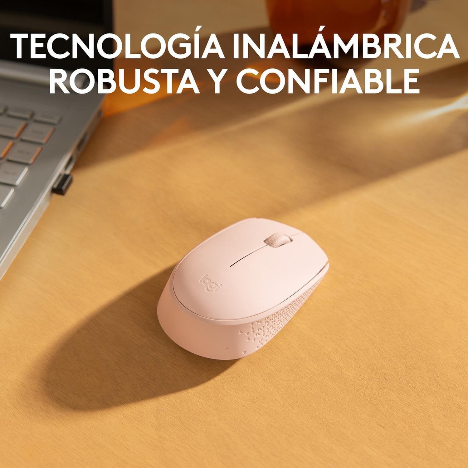 Mouse Inalambrico Logitech M170 Rosado Color Rosa Larga Dura-4