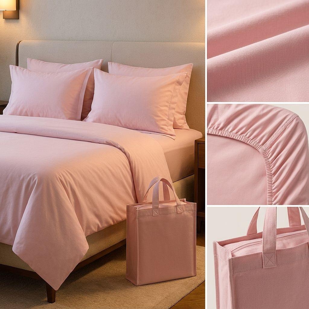 SABANAS 800 HILOS SIGNATURE ROSADO 2 PLAZAS  794-3