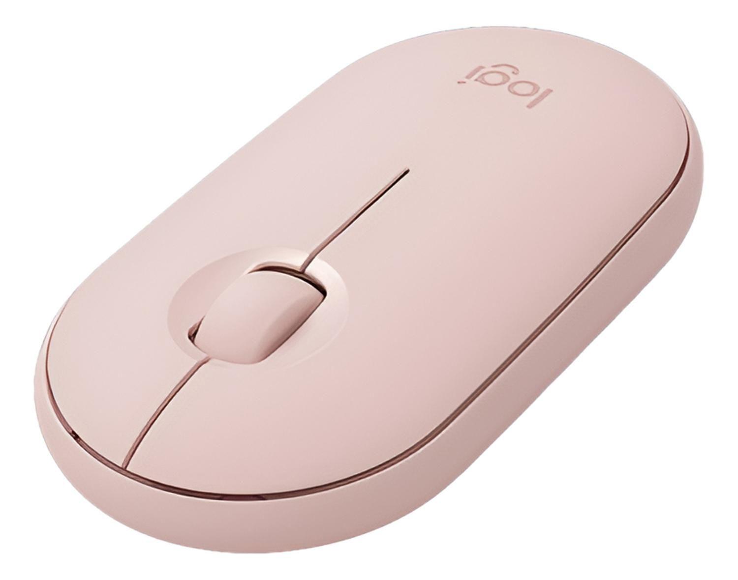 Mouse Inalámbrico Logitech Pebble M350 Color Rosa-0