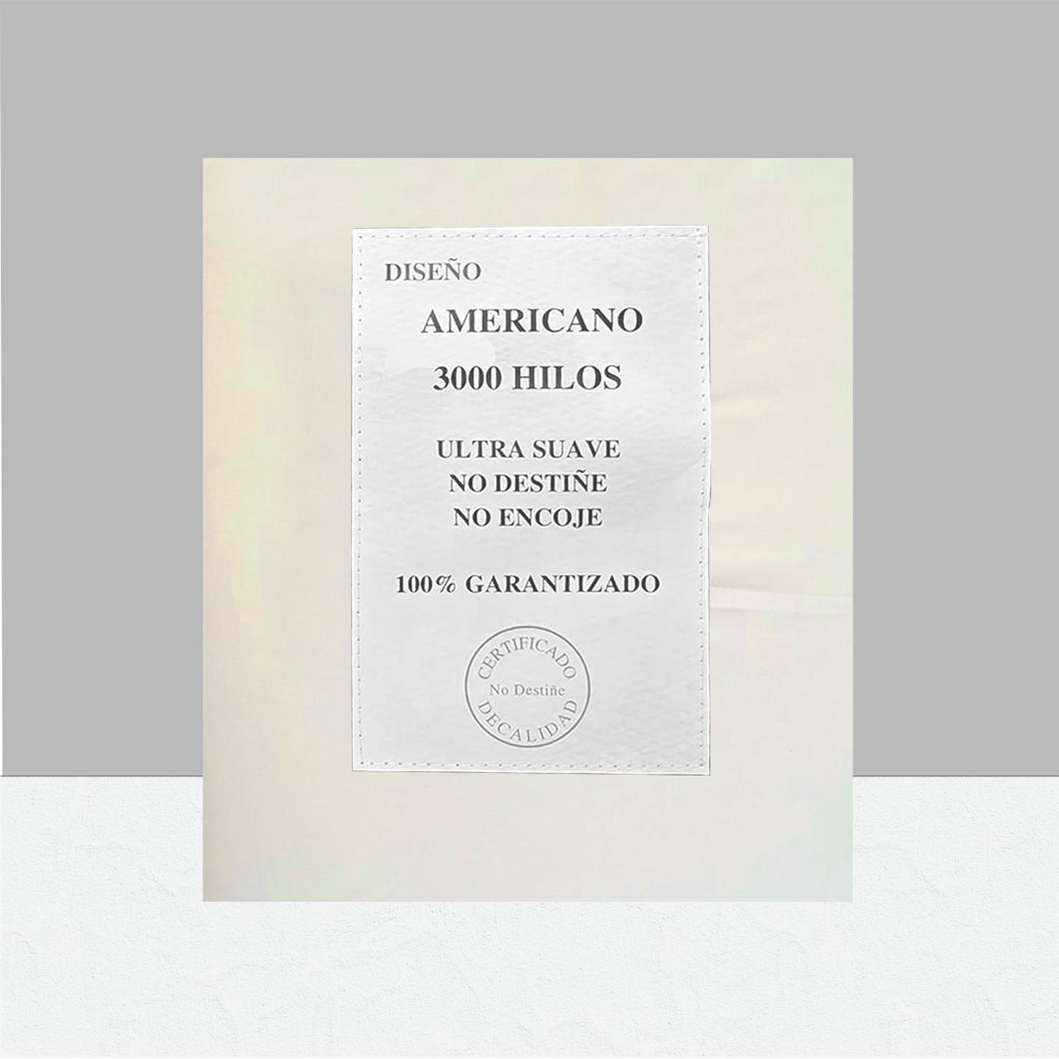 Sábanas 3000 Hilos 2.0 plazas Diseño Americano Amarillo-3