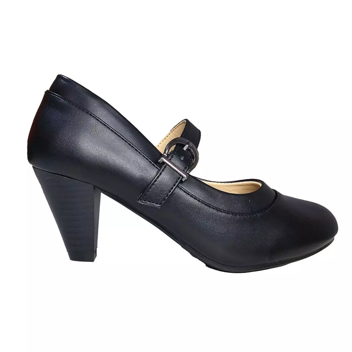 Zapato de Mujer con Hebilla y Tacón 7602 Elegante de Cueca-0