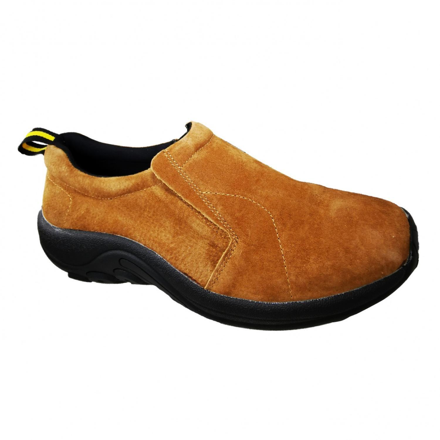 Zapatos De Hombre De Cuero Gamuzado Camel Casual 887-1