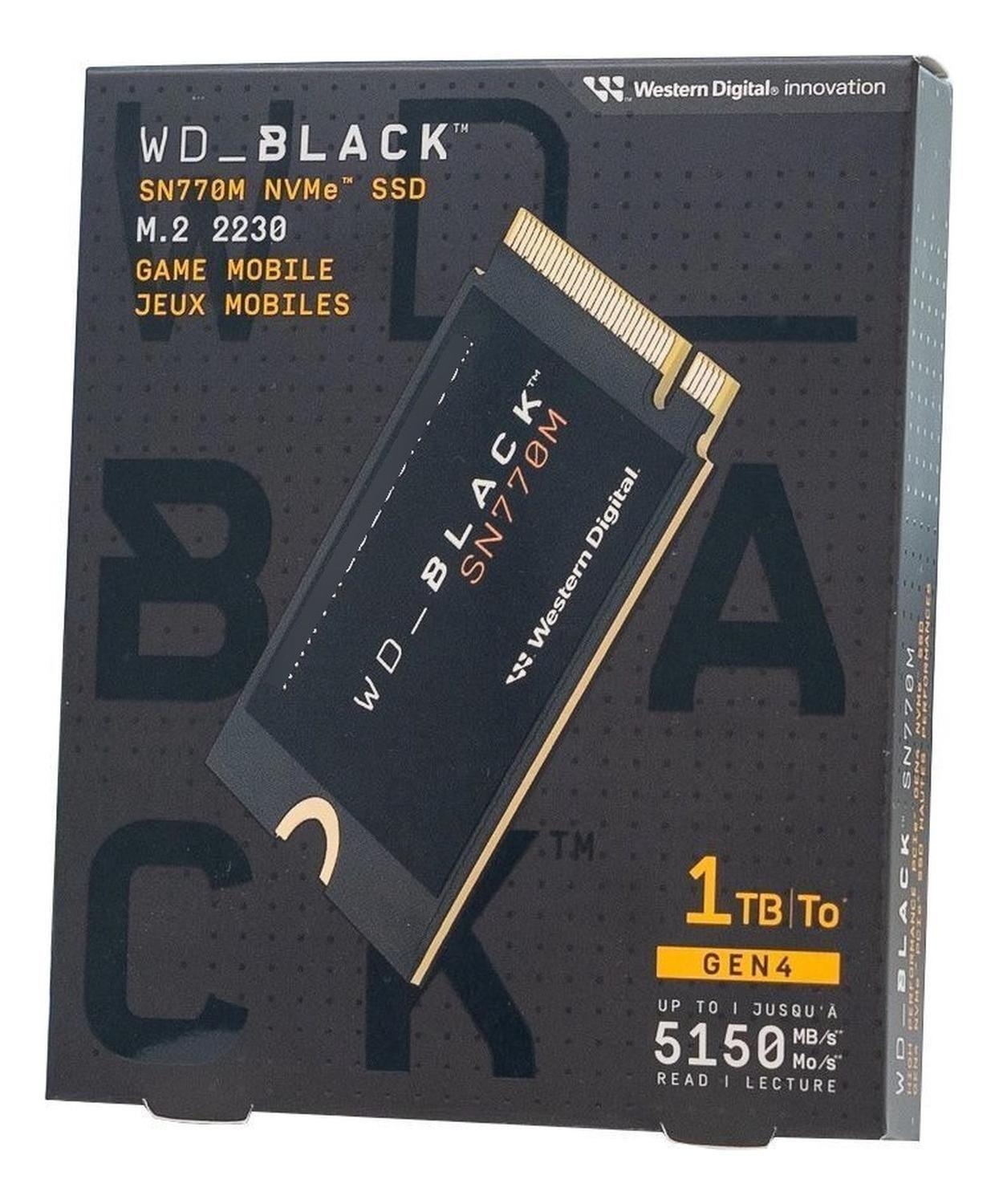 Ssd Western Digital Wd_black Sn770m Nvme 1tb Pci E 4.0 M.2-1