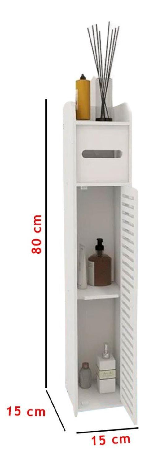 Mueble Organizador De Baño 3 Compartimentos Blanco-1