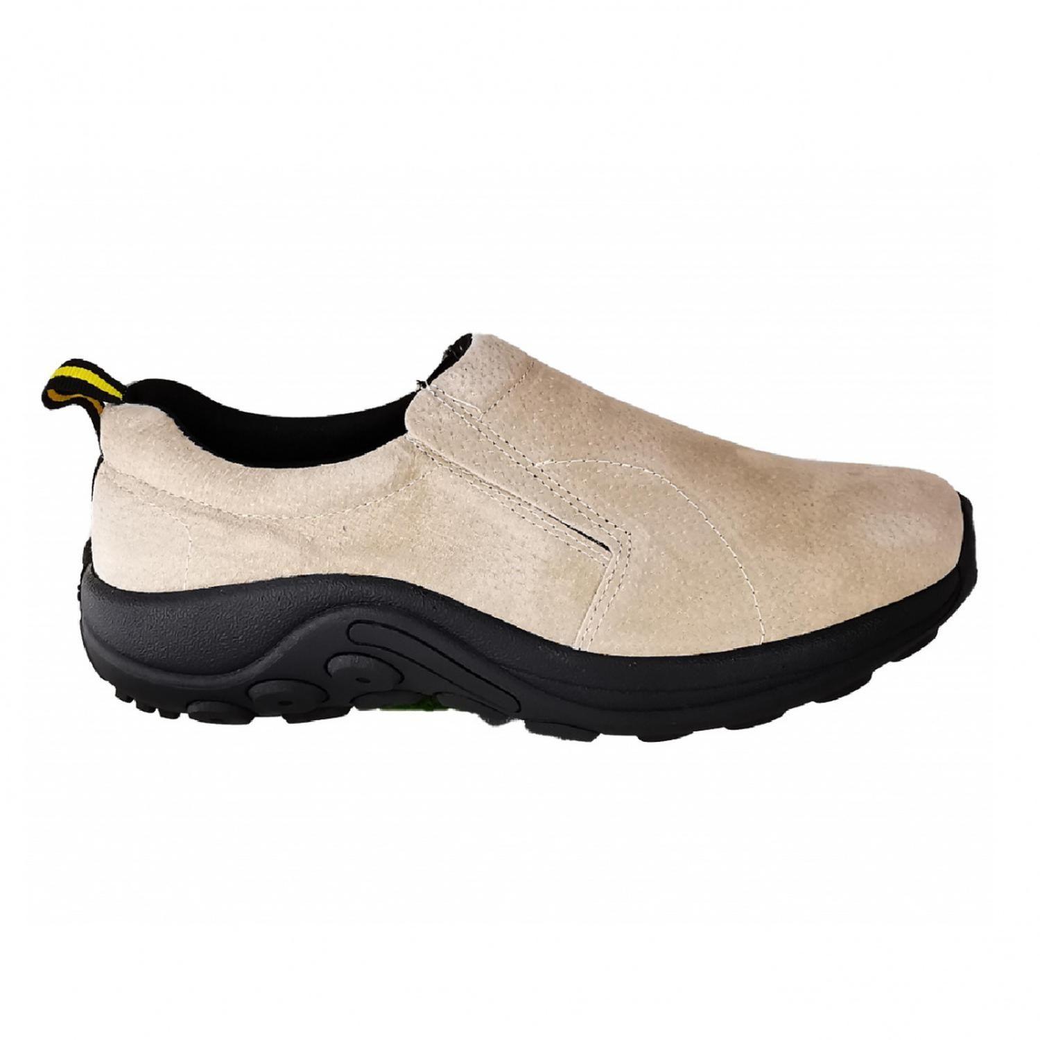 Zapatos De Hombre De Cuero Gamuzado Beige Casual 1070-1