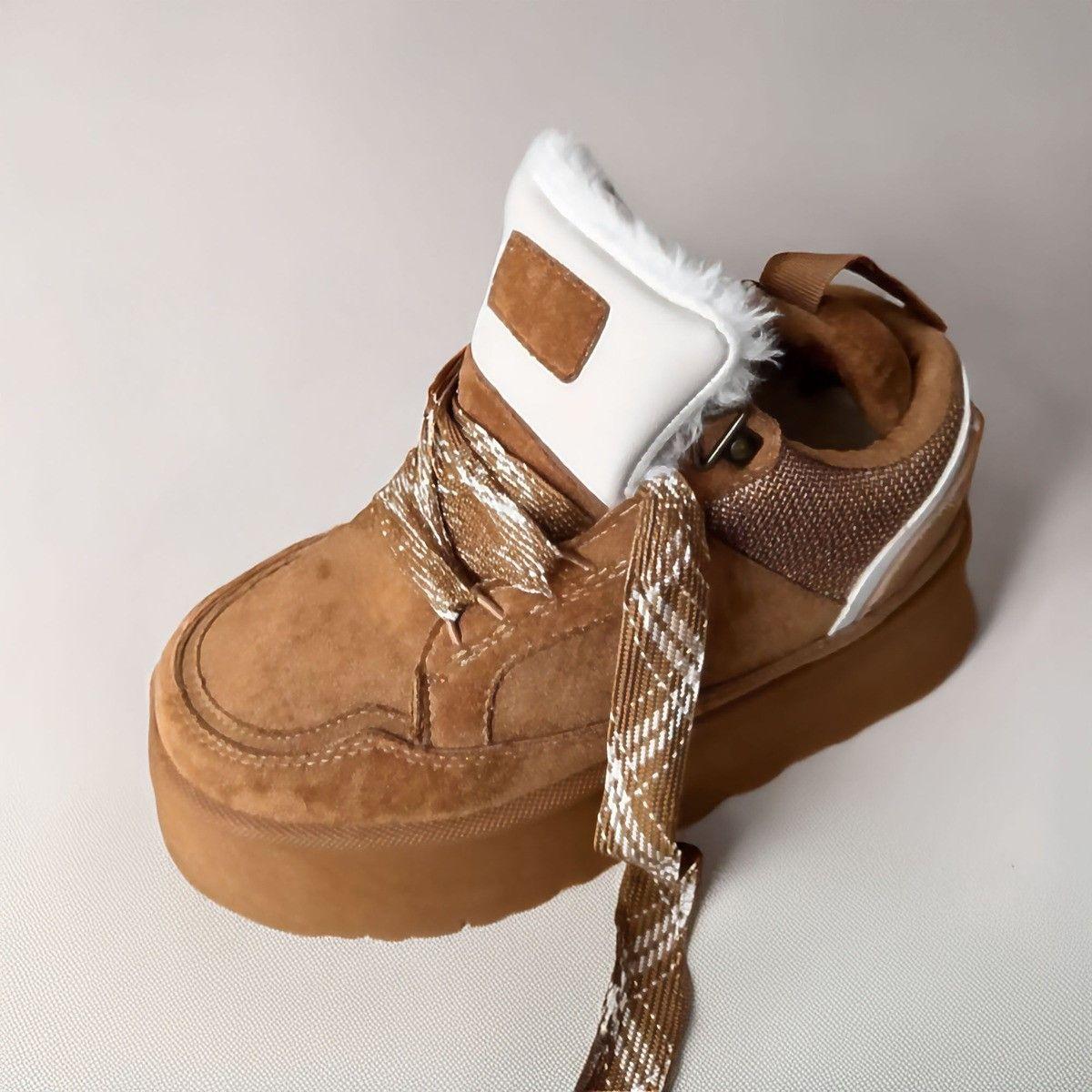 Zapatillas Invierno Camel | Chiporro y Suela Liviana - 7674-1