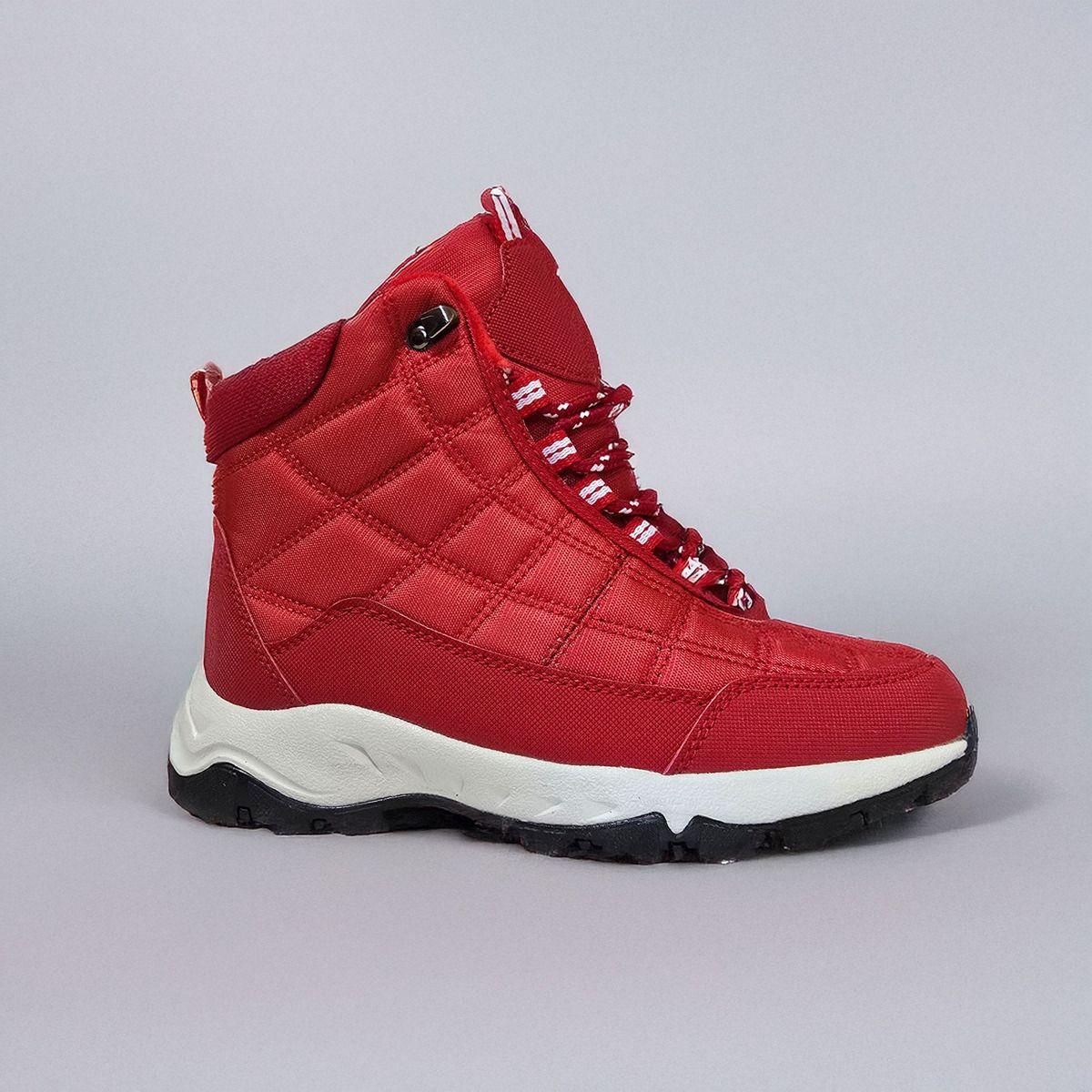 Botines Impermeables Resistentes Comodos Outdoor Rojo 7699-1