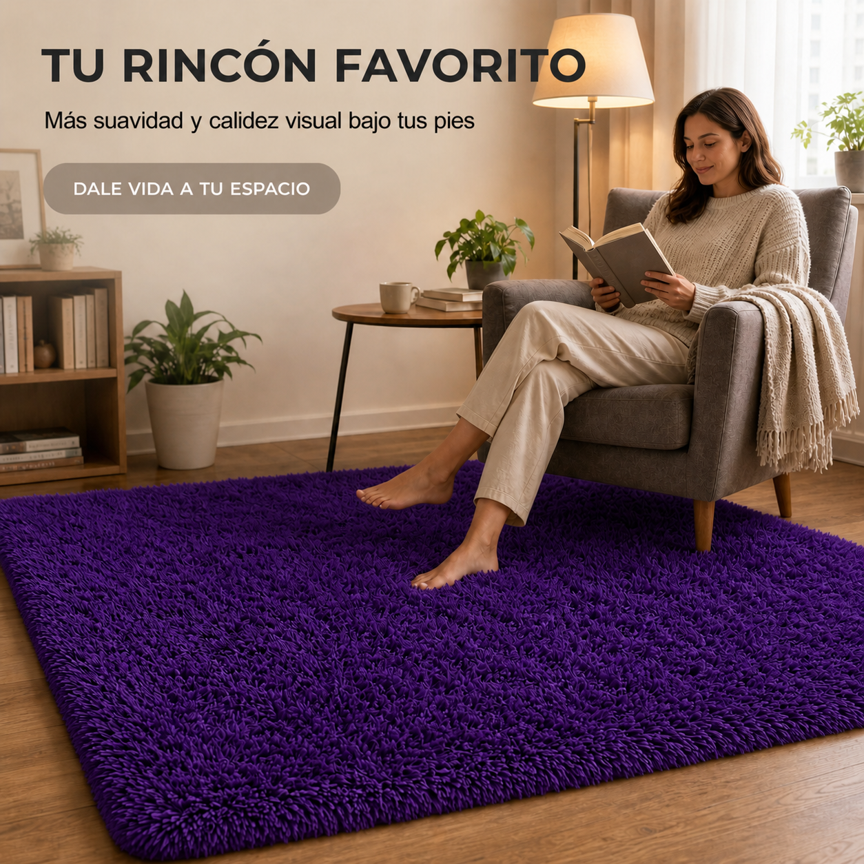Alfombra Shaggy Pelo Medio 180×200 Antideslizante 026 Diseño Moderno-1