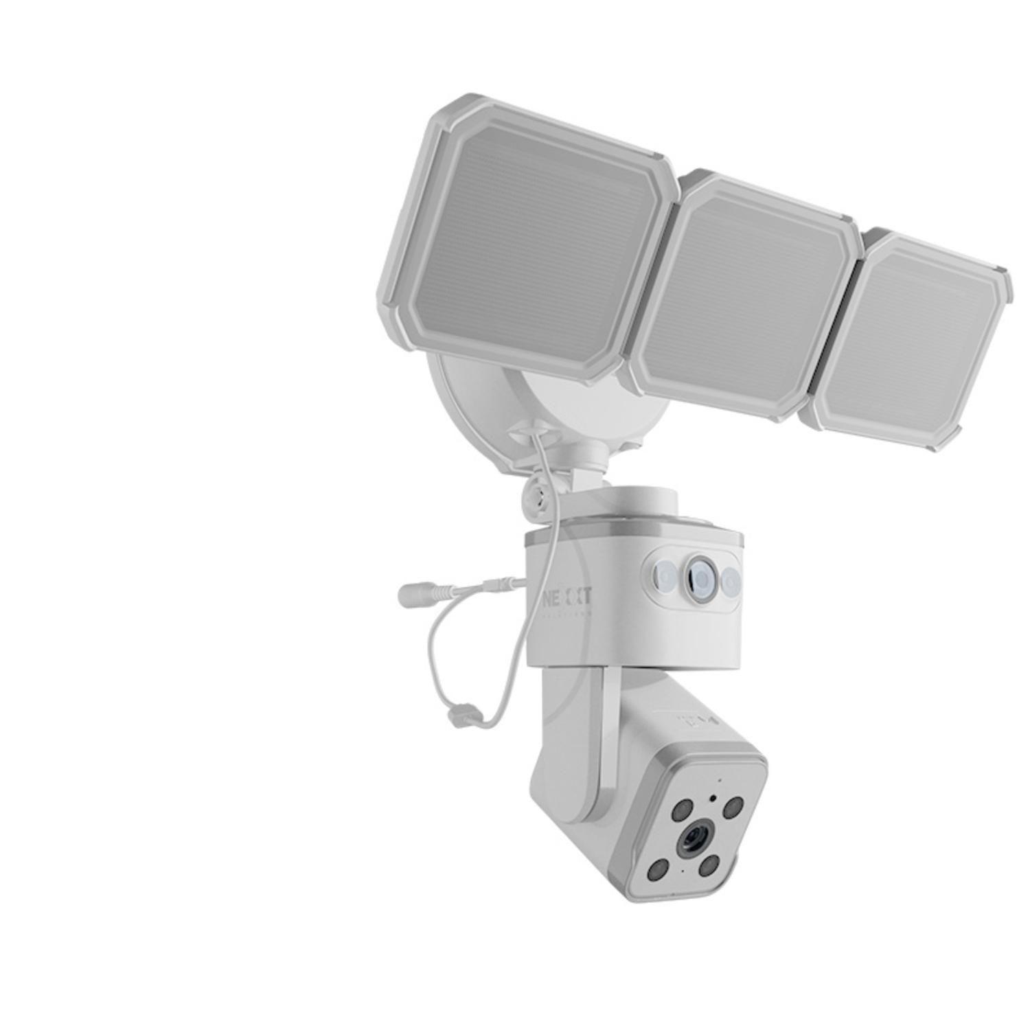 Cámara Wi-Fi exterior Nexxt PTZ Doble lente + cámara fija + Focos-2