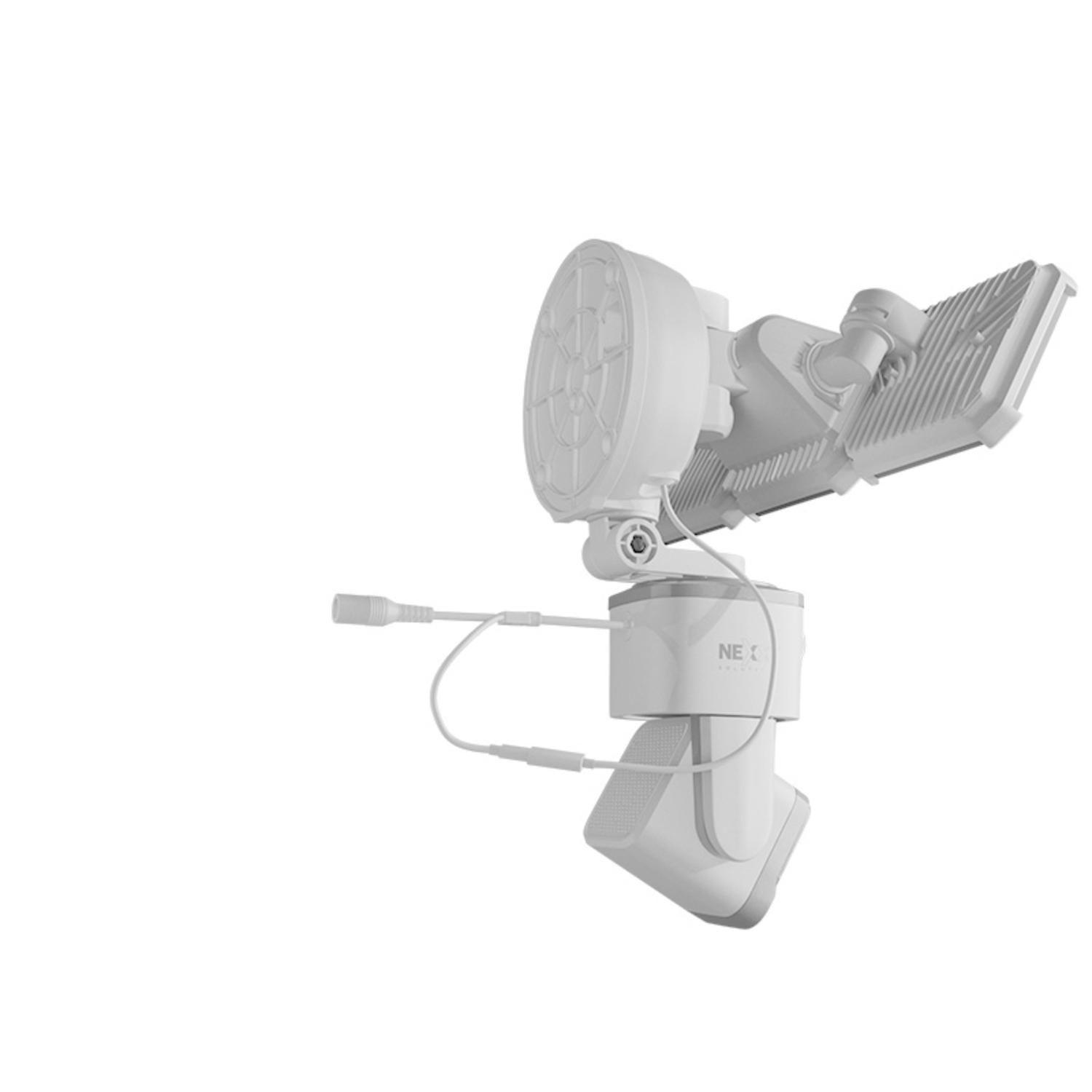 Cámara Wi-Fi exterior Nexxt PTZ Doble lente + cámara fija + Focos-3