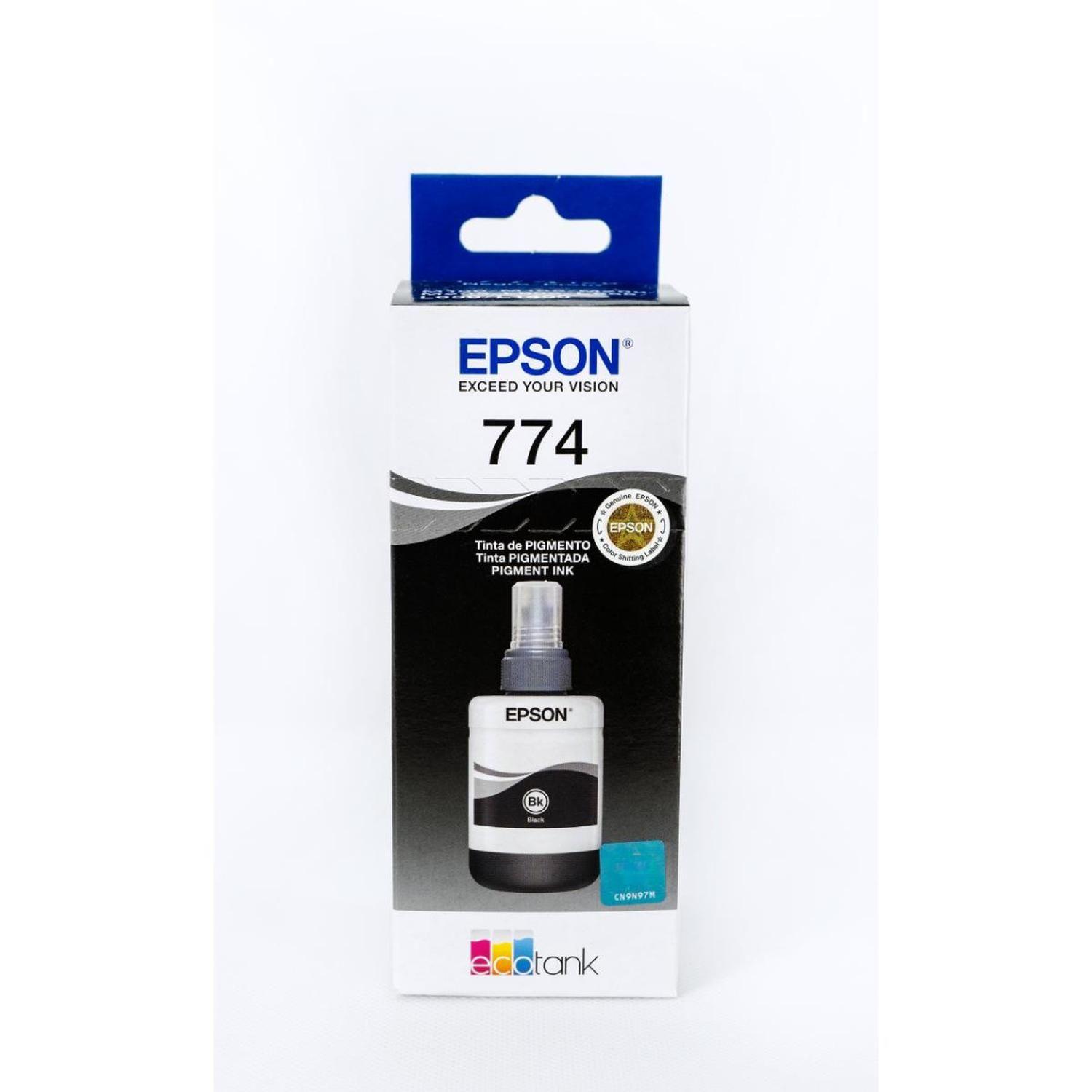 Botella de Tinta Pigmentada Epson Color Negro T774-3