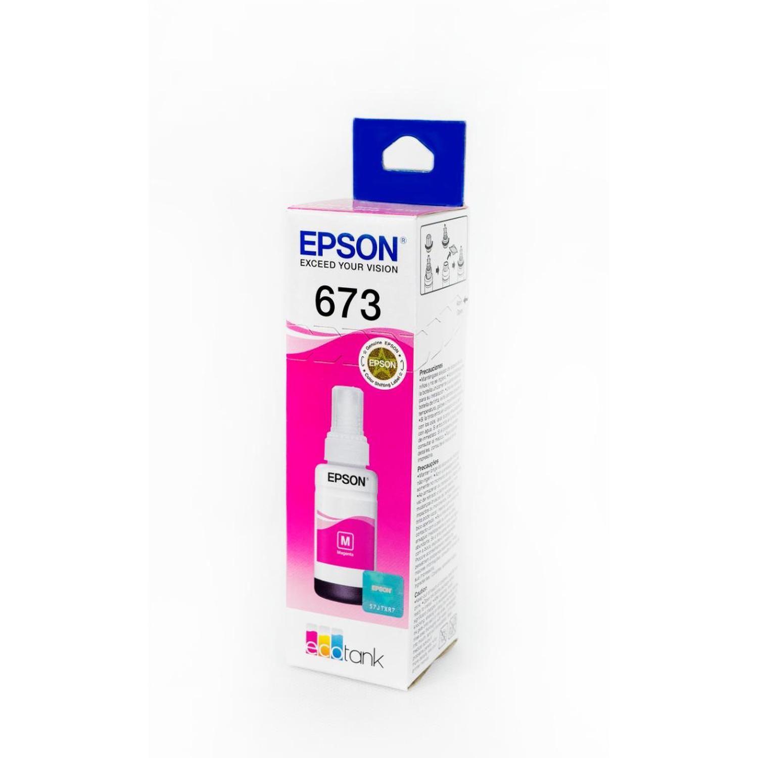Botella De Tinta Epson T673 Magenta-2