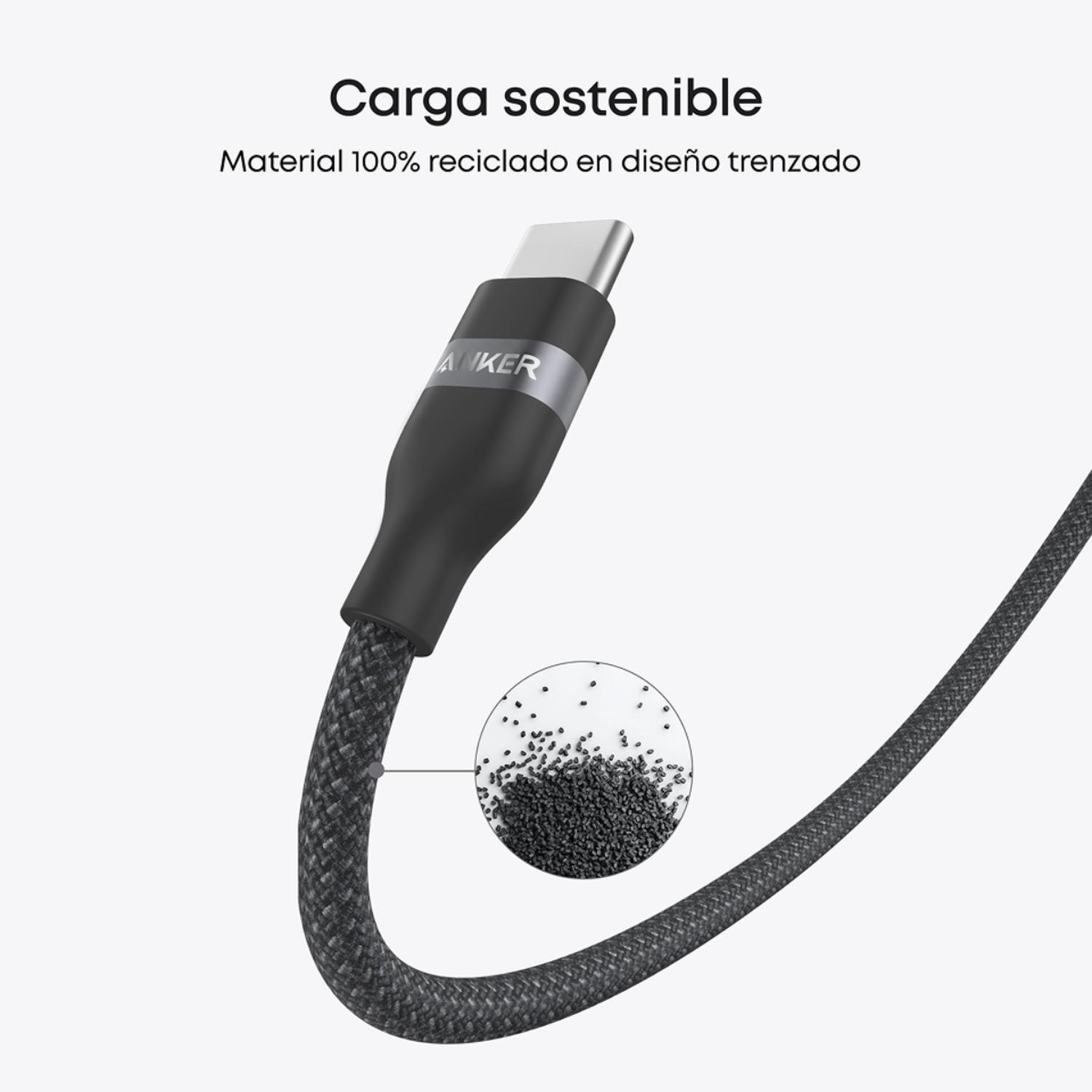 Cable USB-C a USB-C Anker Carga Rápida 240W 1m Negro-4