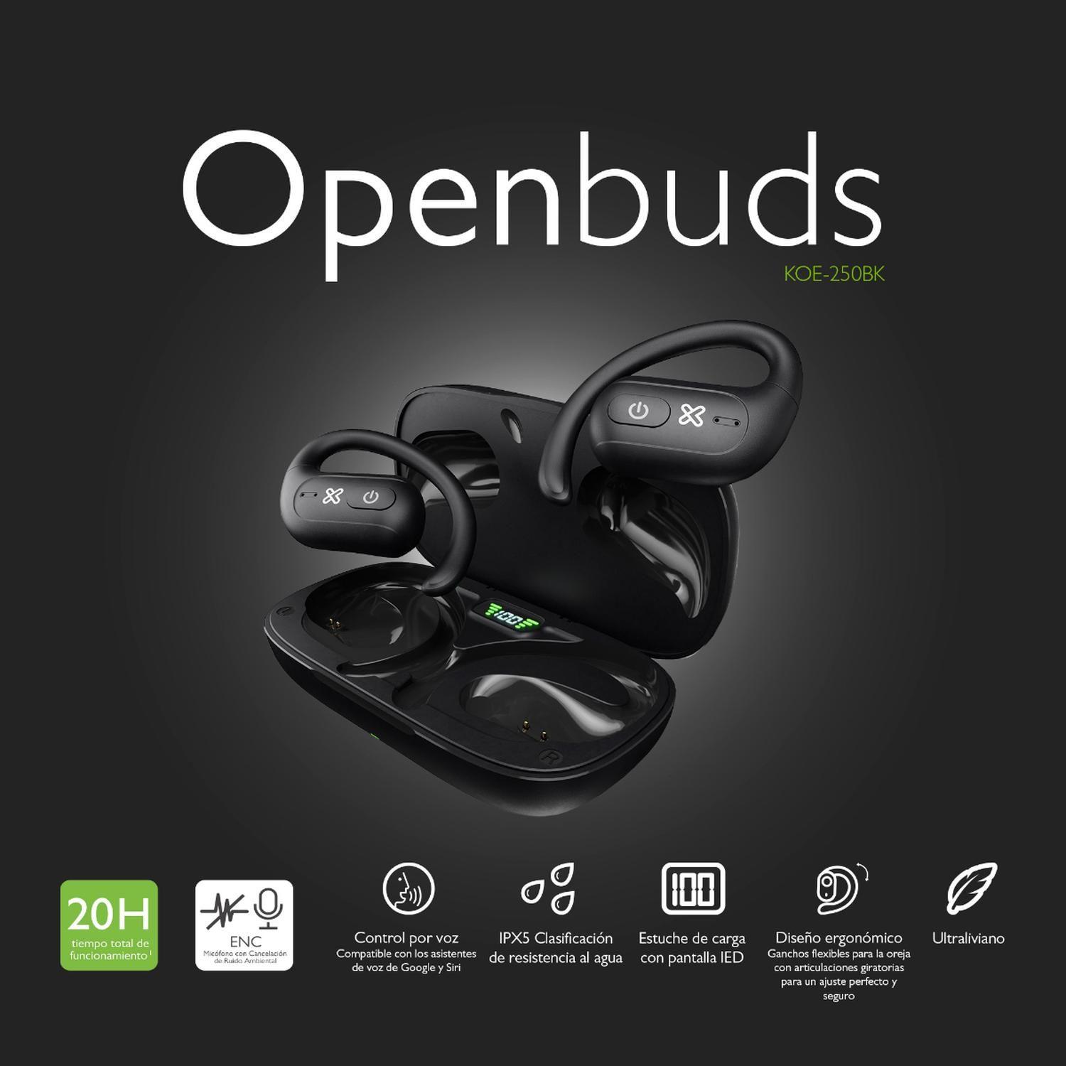 Klip Xtreme Audifonos TWS Open Ear Openbuds KOE-250BK-4