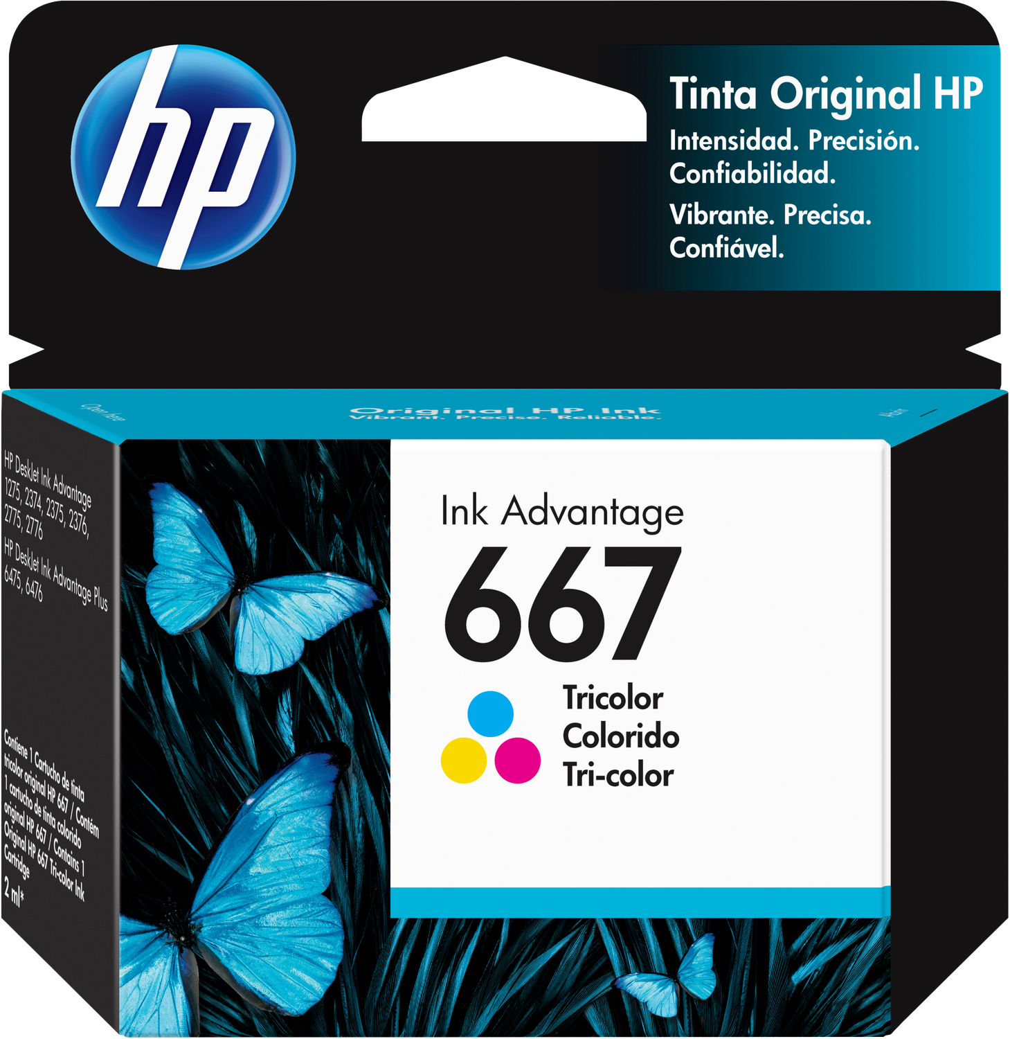 Cartucho de Tinta HP 667 tricolor-0