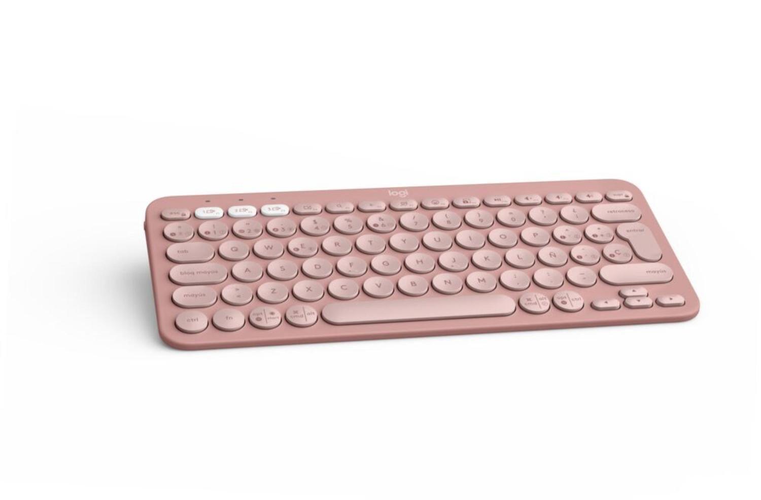 Logitech Teclado Bluetooth Pebble Keys 2 K380s Rosado Español-2