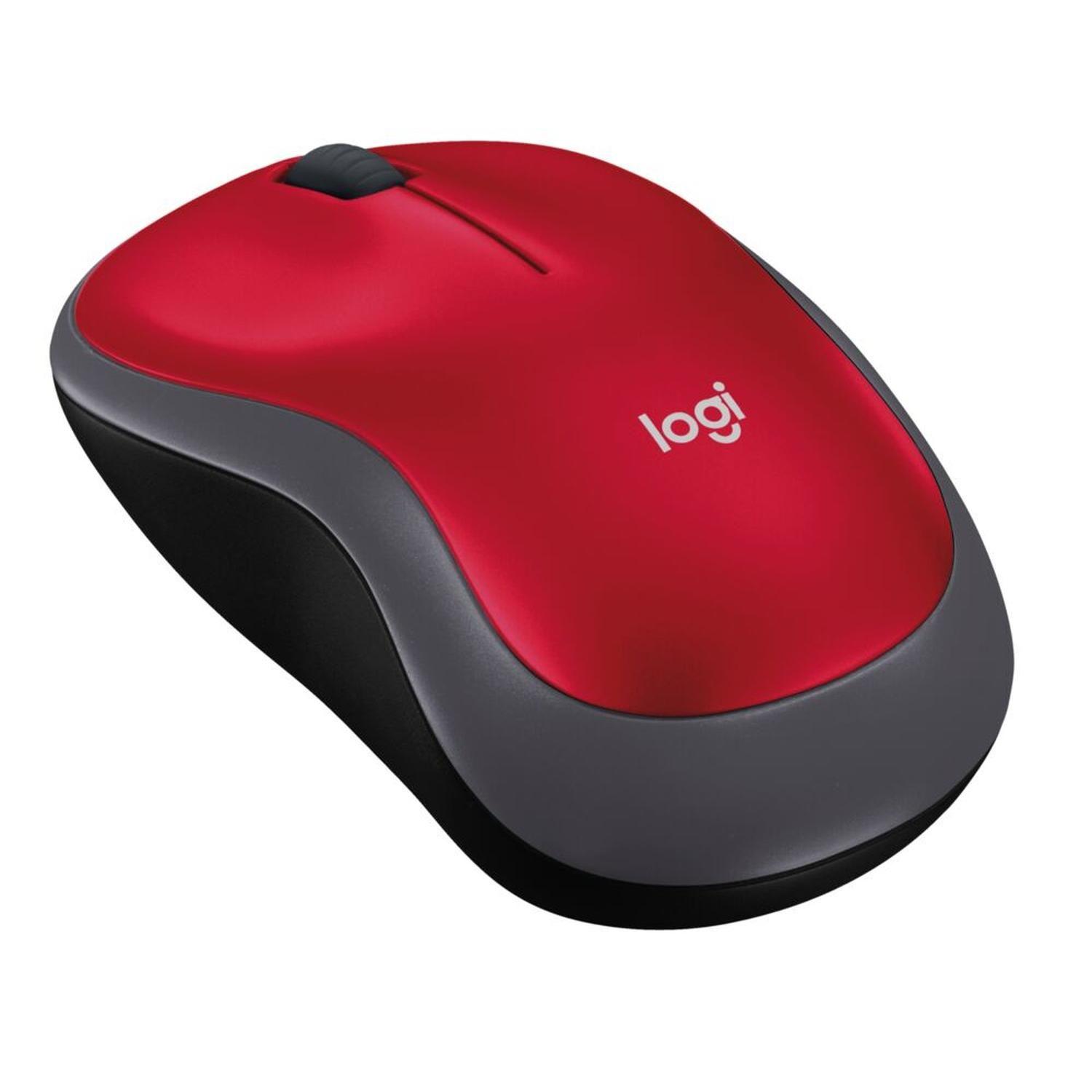 Mouse Inalambrico optico M185 Rojo-0