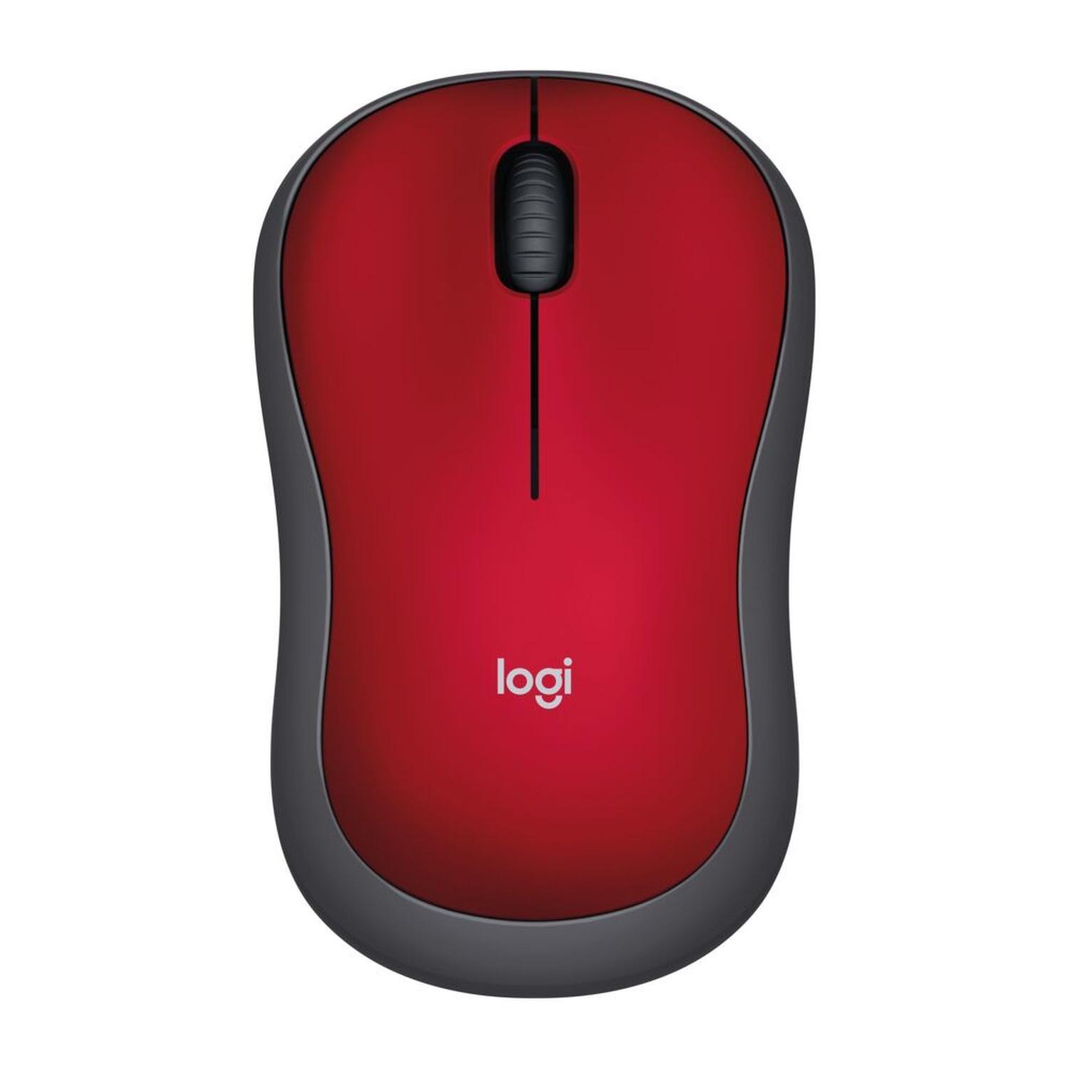 Mouse Inalambrico optico M185 Rojo-1