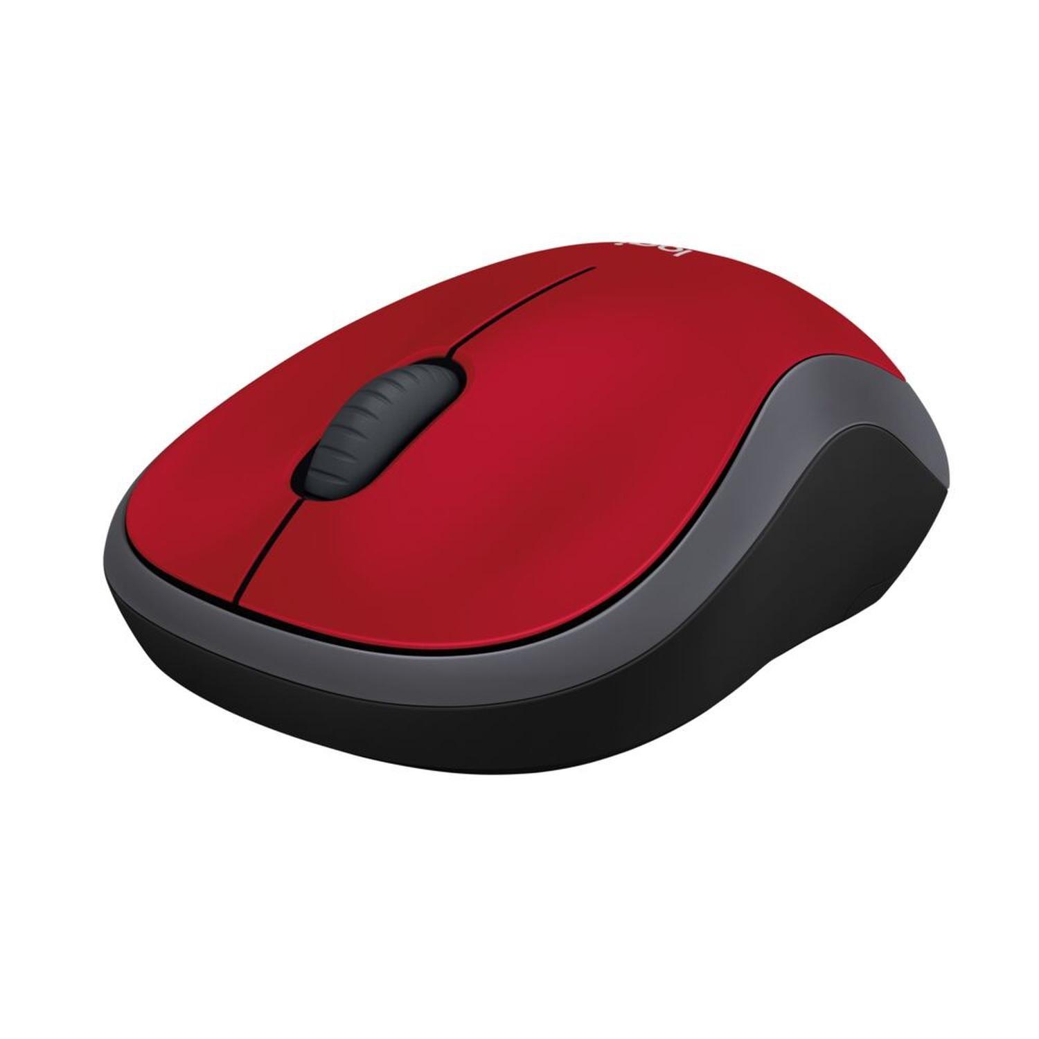 Mouse Inalambrico optico M185 Rojo-2