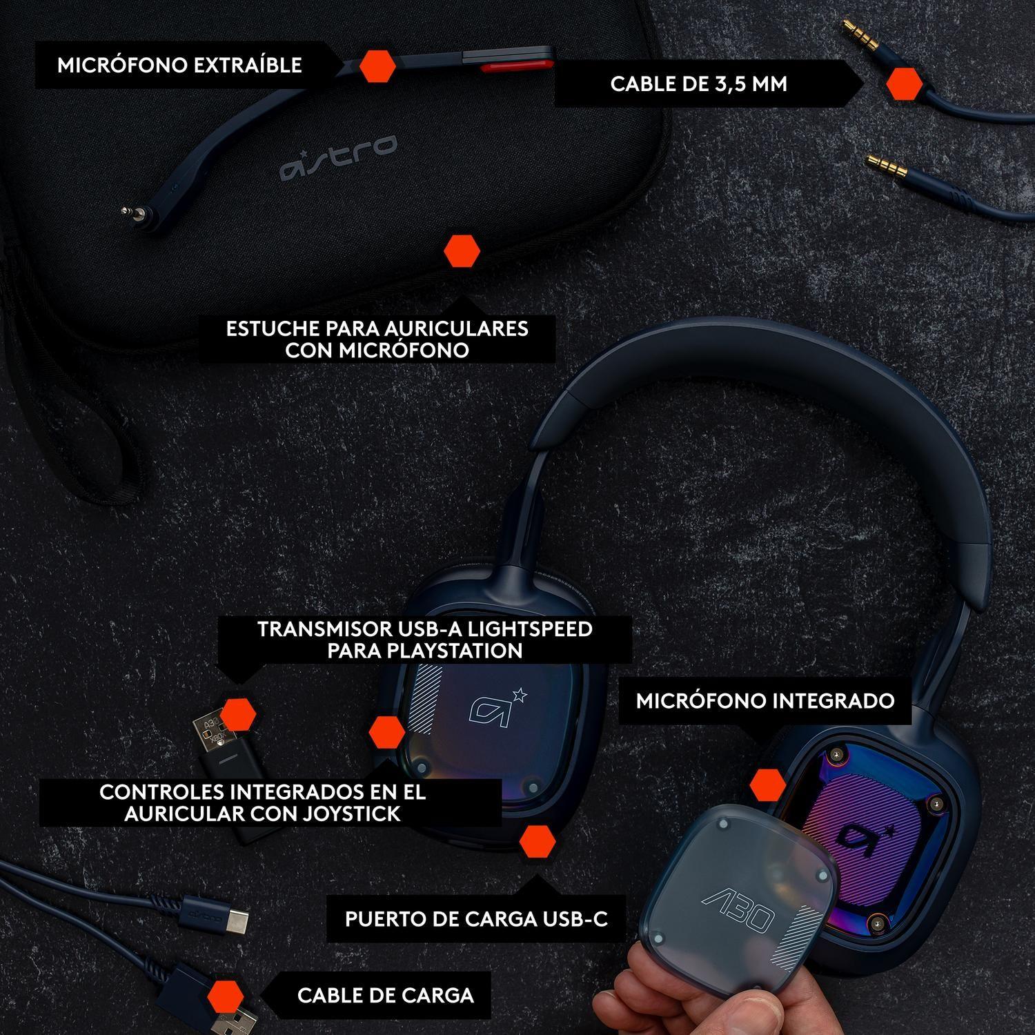 Audifono Gamer Inalambrico Astro A30 PS Azul-6