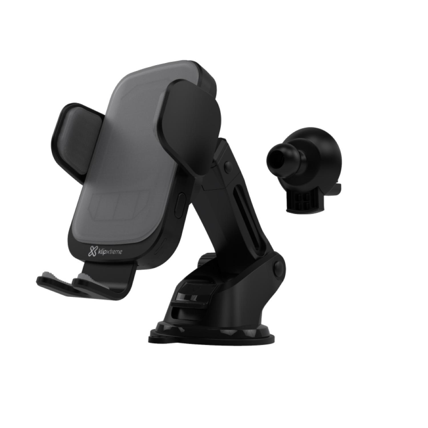 Soporte para Auto Klip Xtreme con Carga Inalambrica Negro-0