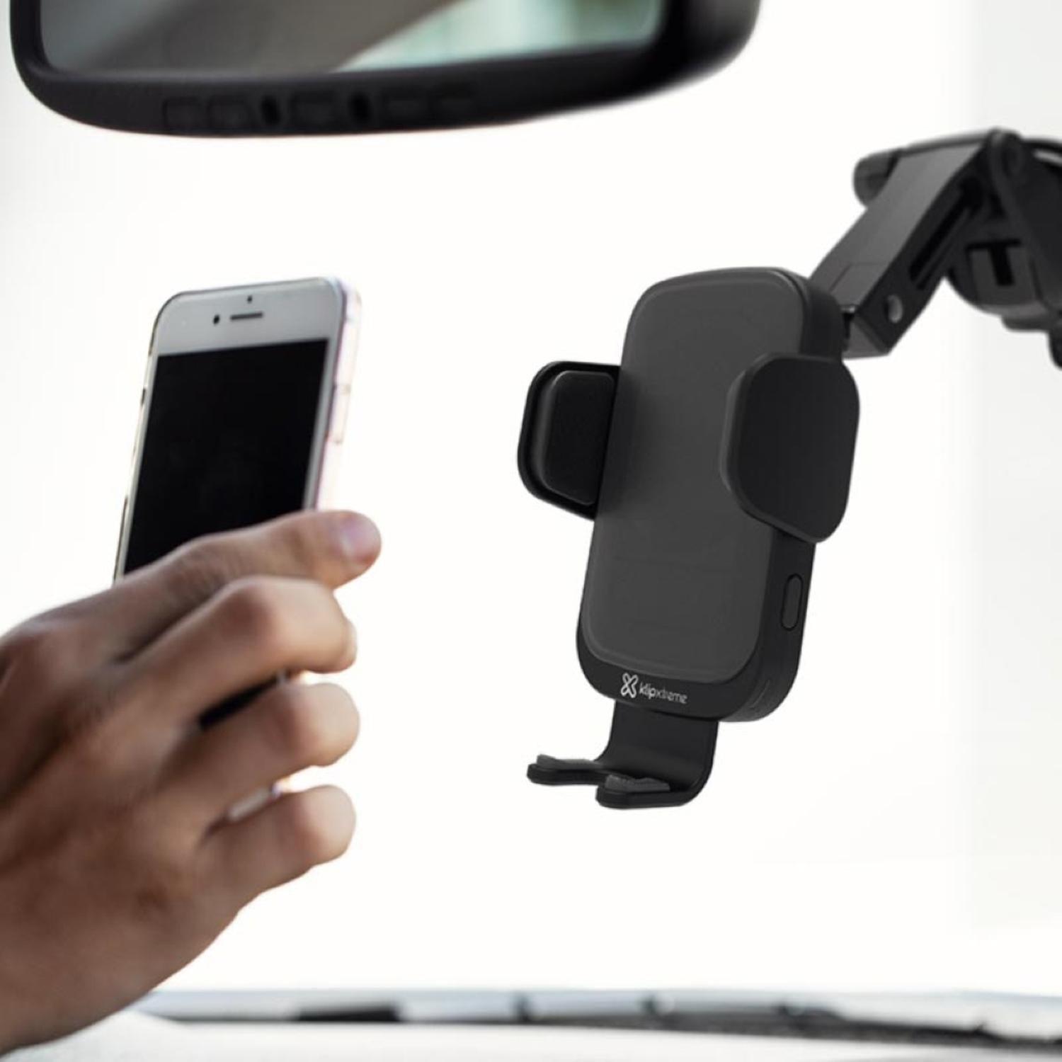 Soporte para Auto Klip Xtreme con Carga Inalambrica Negro-7