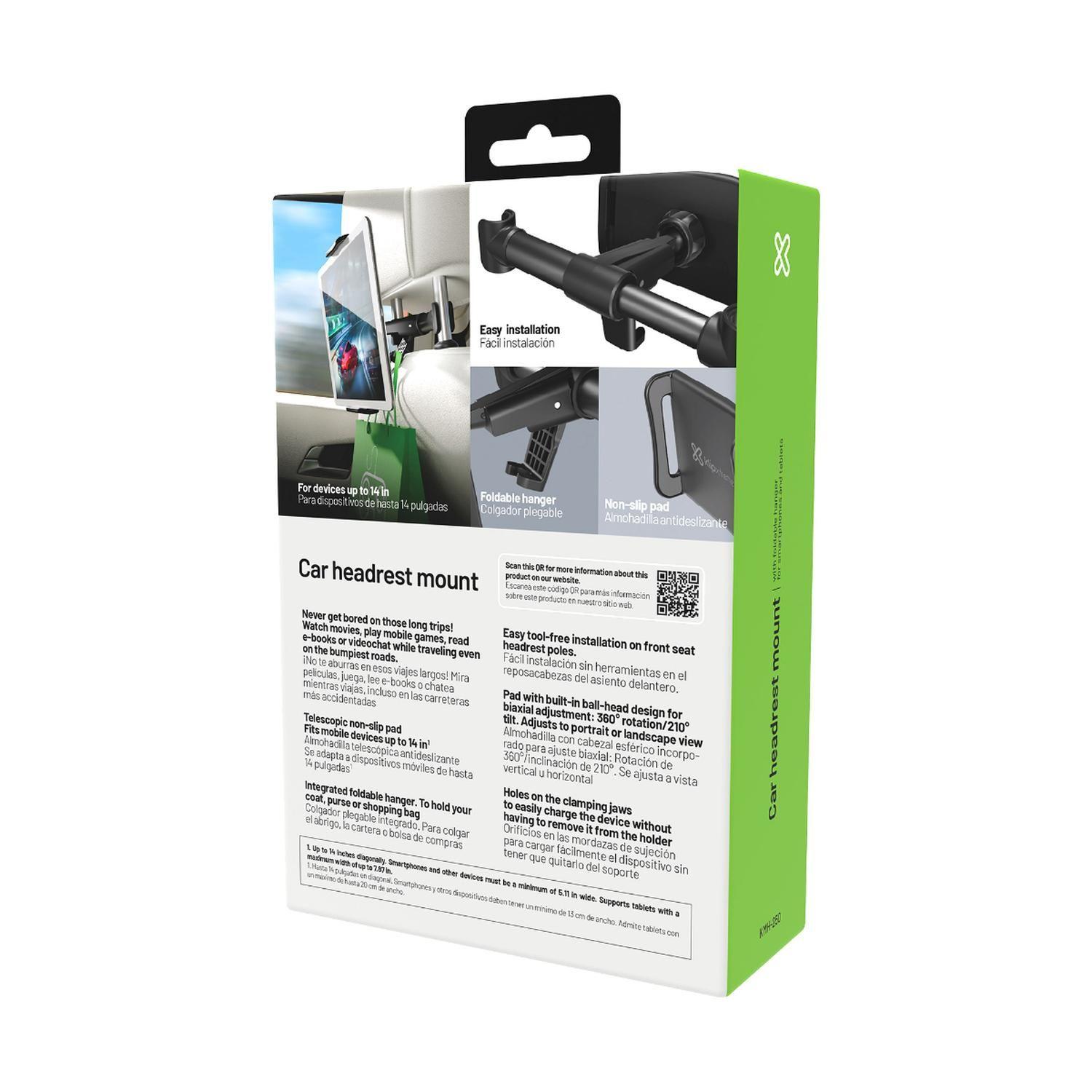 KX Smartphone y mesas Soporte para coche Asiento trasero con colgador-5