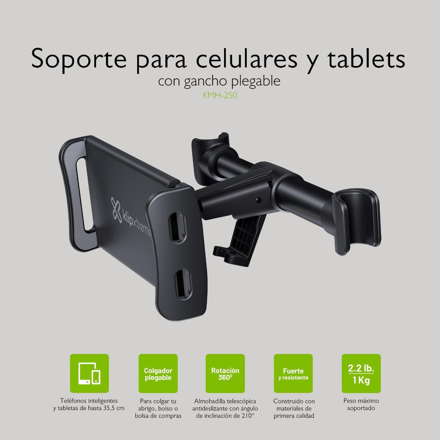 KX Smartphone y mesas Soporte para coche Asiento trasero con colgador-7