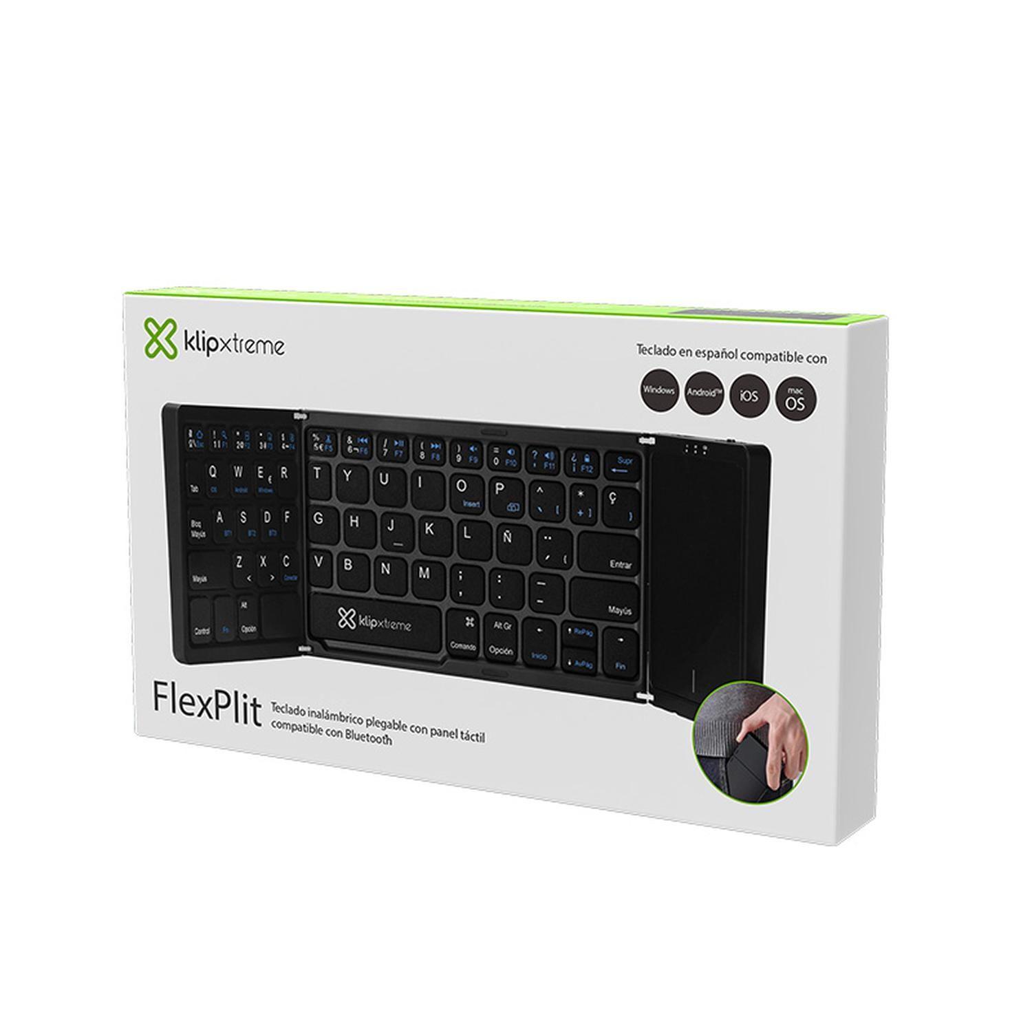 Klipxtreme Combo plegable KCK-650S-BK Bluetooth español - Trackpad intregrado-8