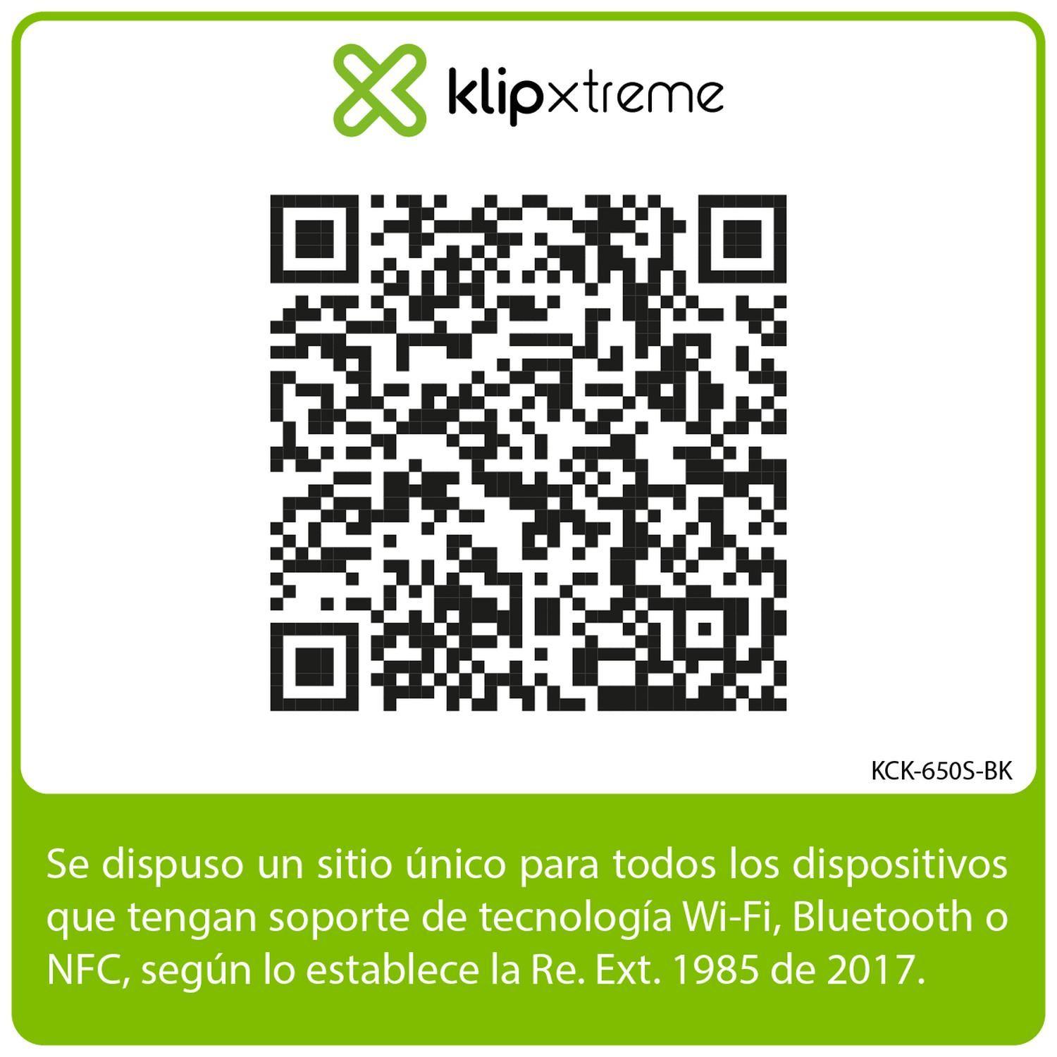 Klipxtreme Combo plegable KCK-650S-BK Bluetooth español - Trackpad intregrado-9