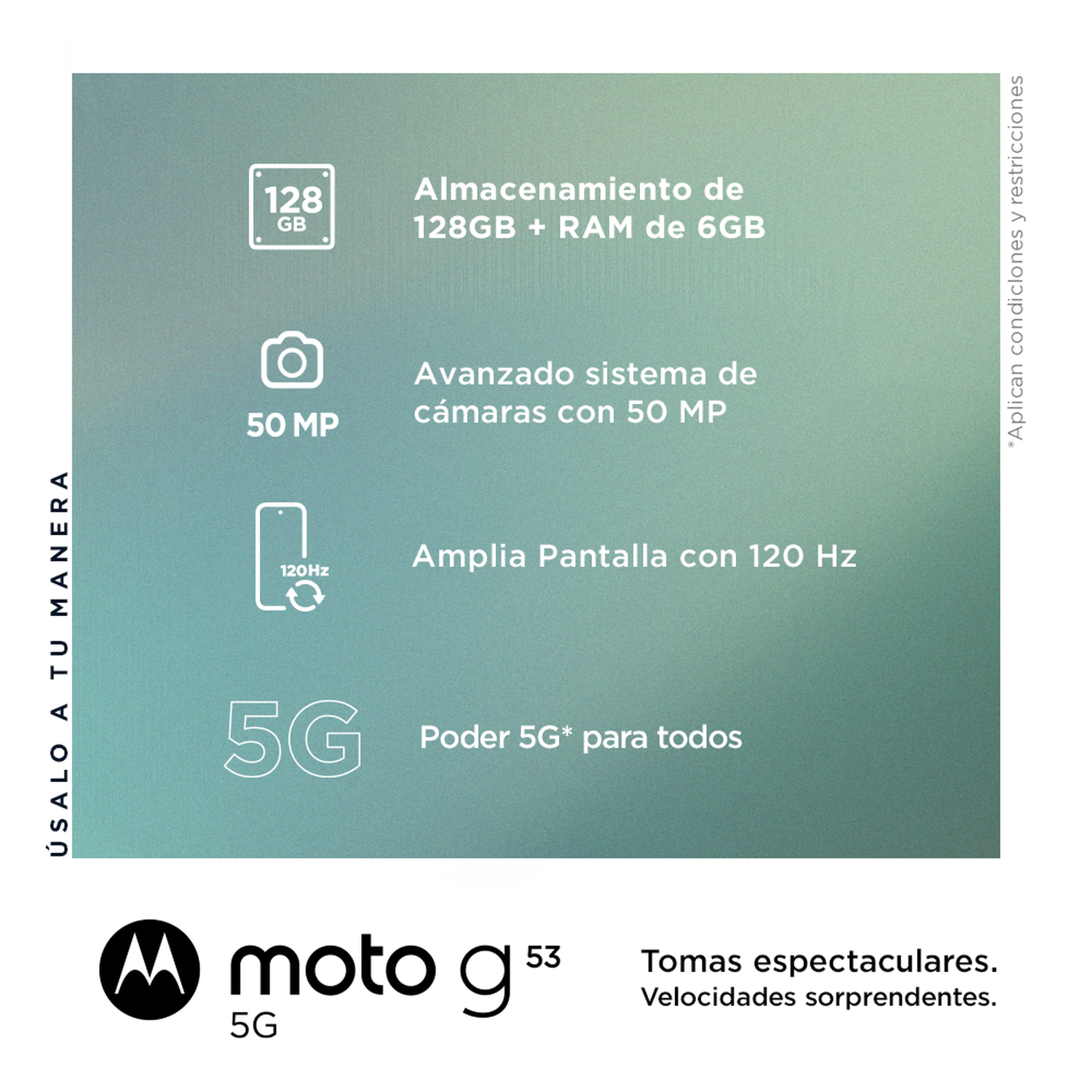 MOTOROLA MOTO G53 5G 6+128 Negro-1