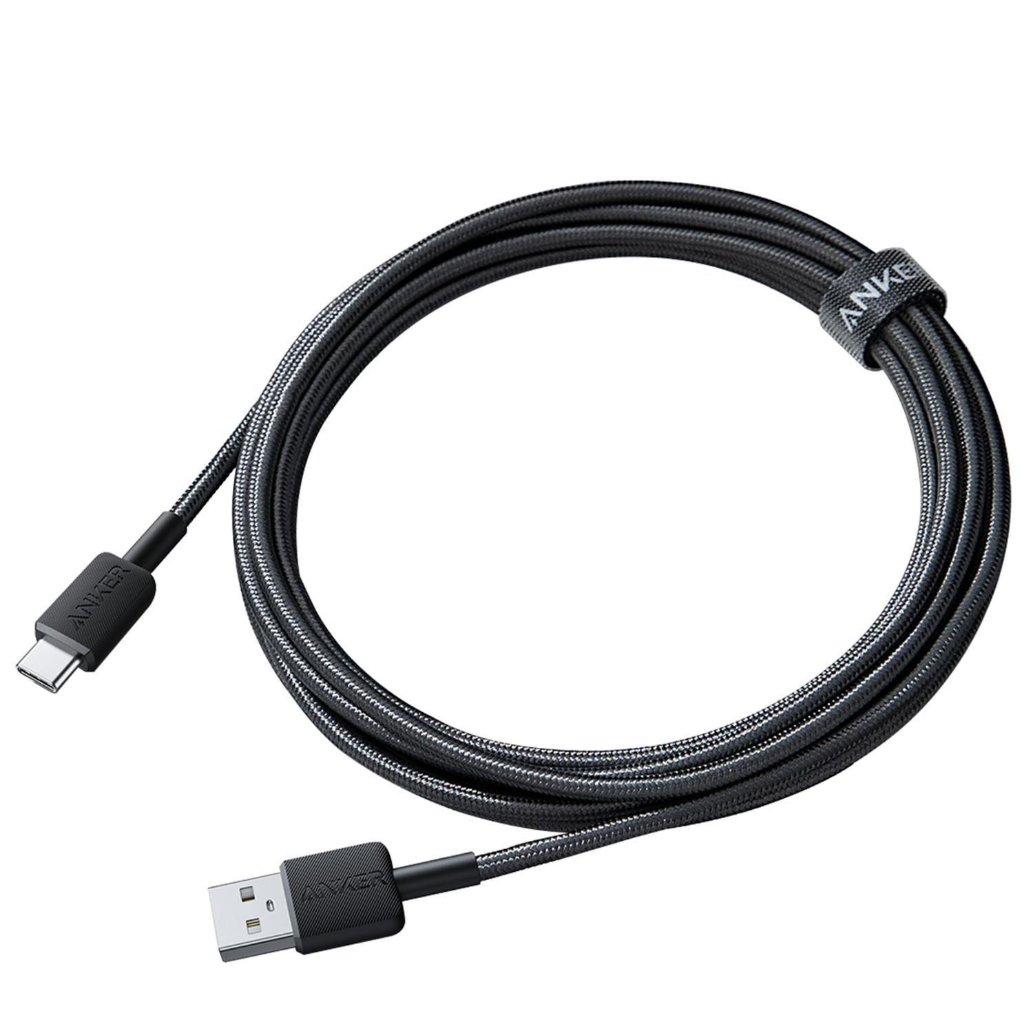 Cable USB-A a USB-C Anker Carga Regular 15W 1m Negro-1